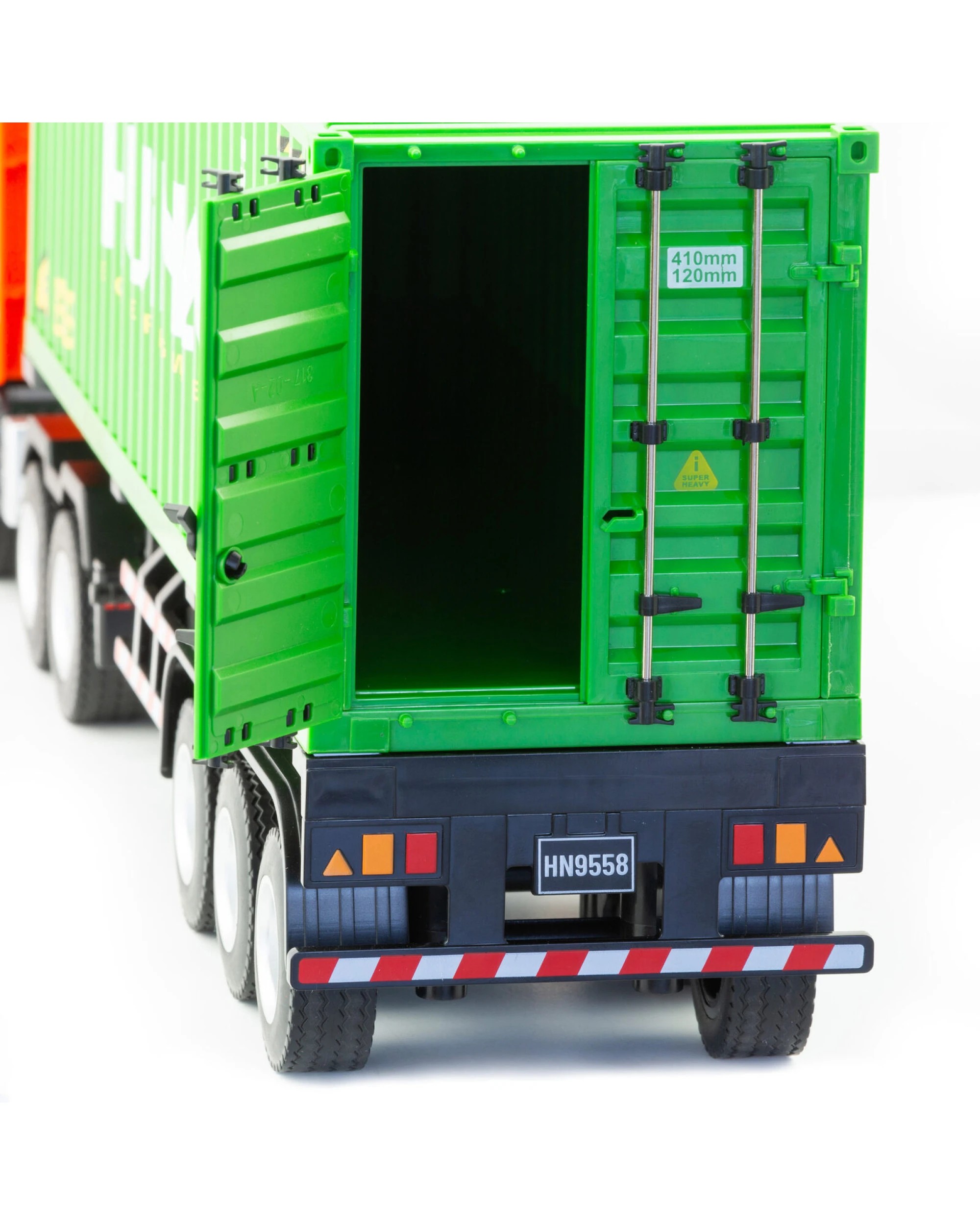 5 Gem Toys 1:18 Scale 9-Channel Alloy Remote Control Container Truck with Lights & Sound for Indoor Play, 5 of 9