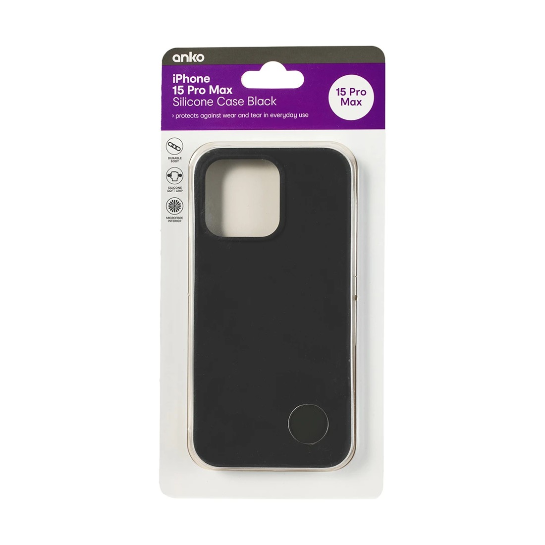5 iPhone 15 Pro Max Silicone Case - Black, 5 of 5