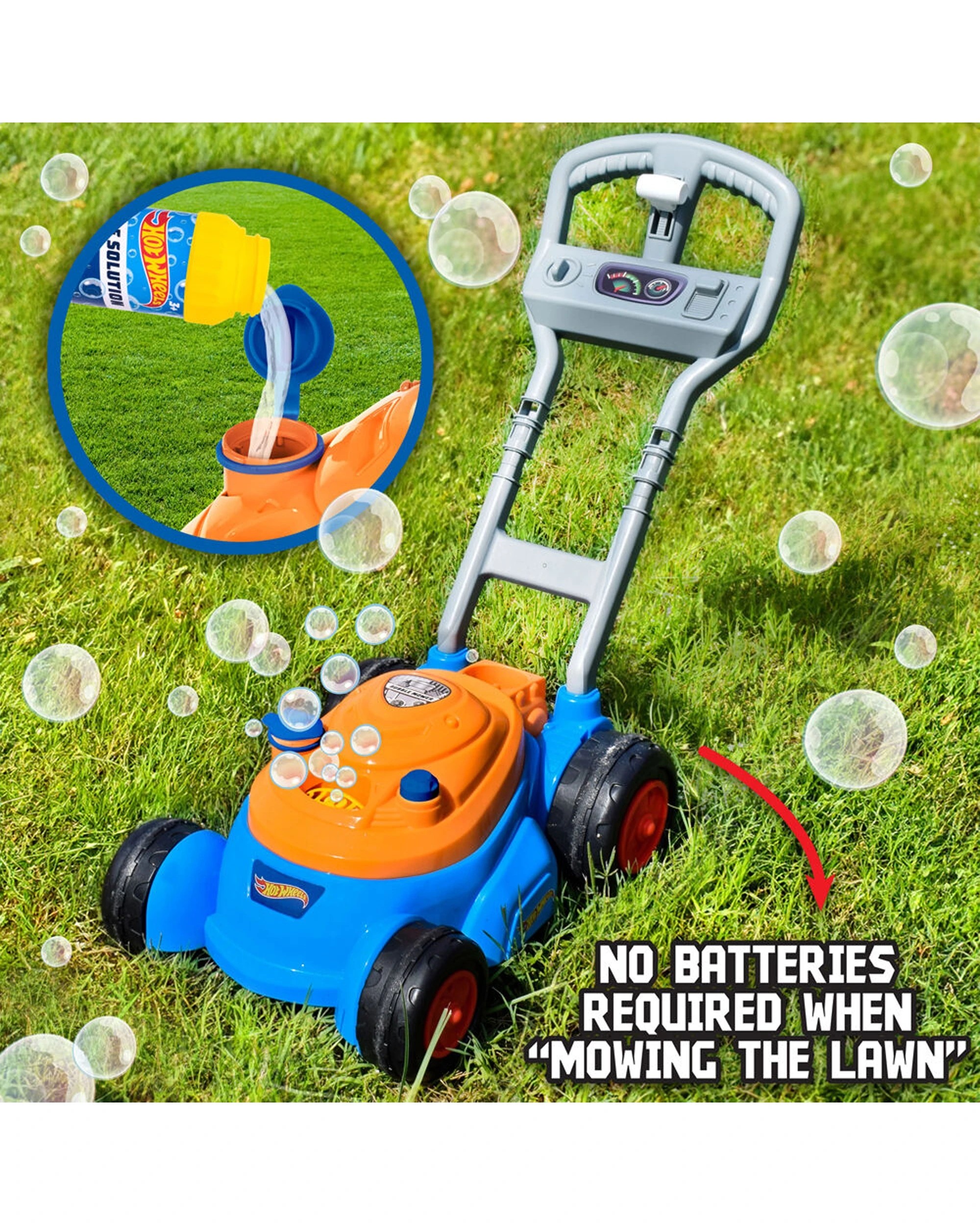 5 Hot Wheels Bubble N Go Mower Automatic Bubbles Kids Outdoor Toy - Multi, 5 of 8