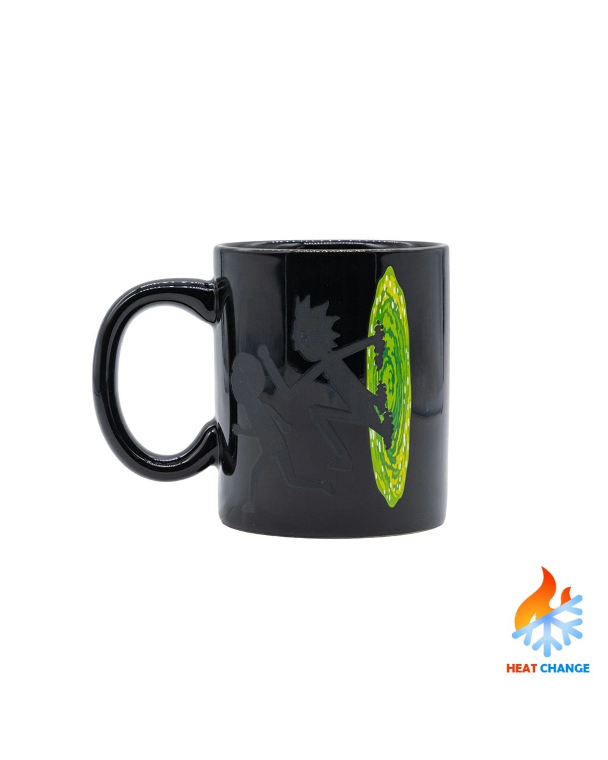 1 Rick and Morty - Portal Heat Change Mug - Black, 1 of 3