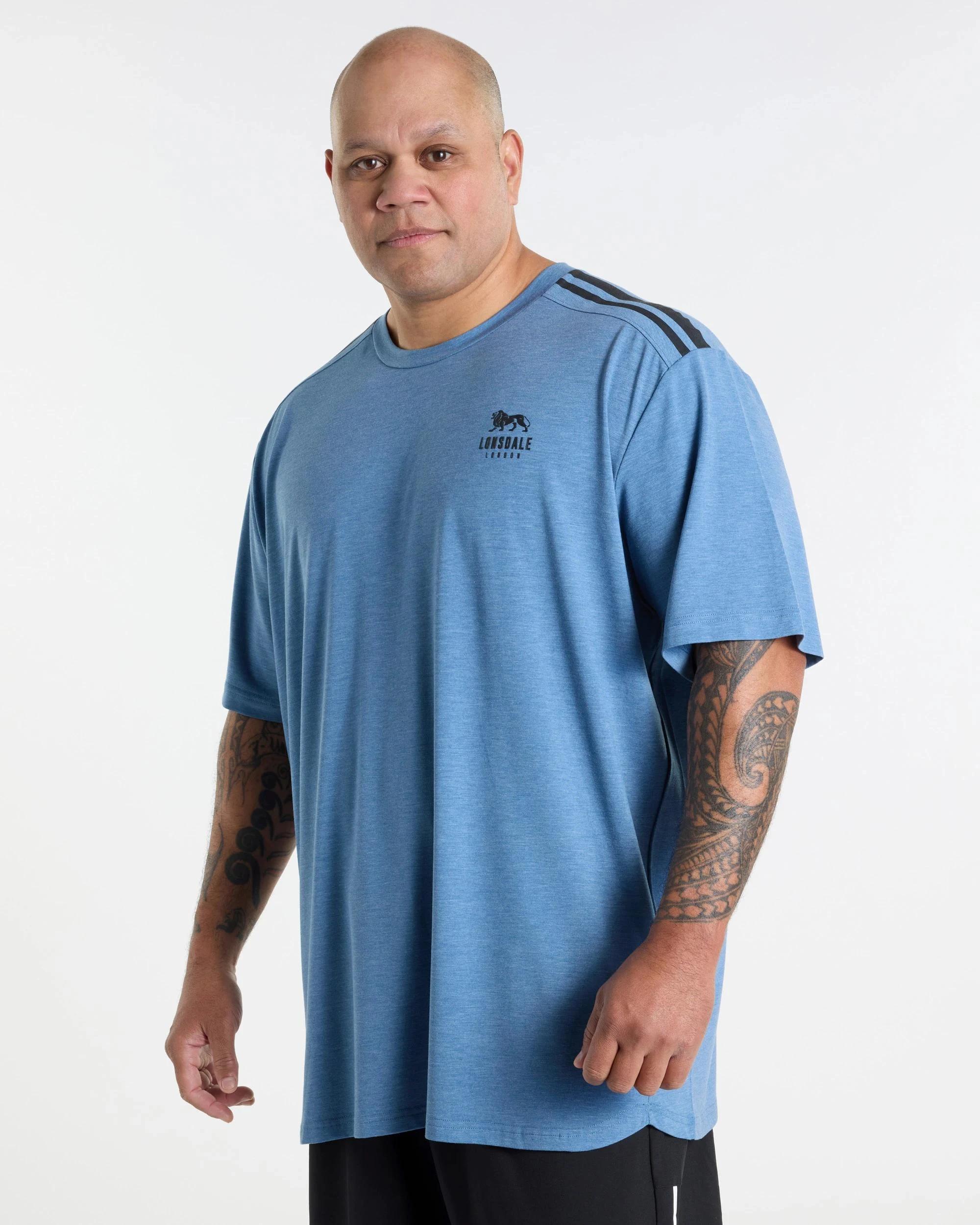 1 Plus Size Active T-Shirt - Lonsdale London BLUE, 1 of 4