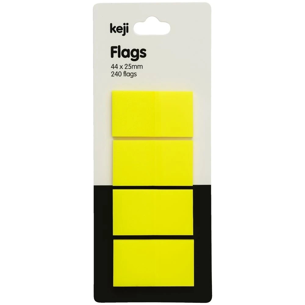 2 Keji Flags 25x44mm Yellow 4 Pack, 2 of 3