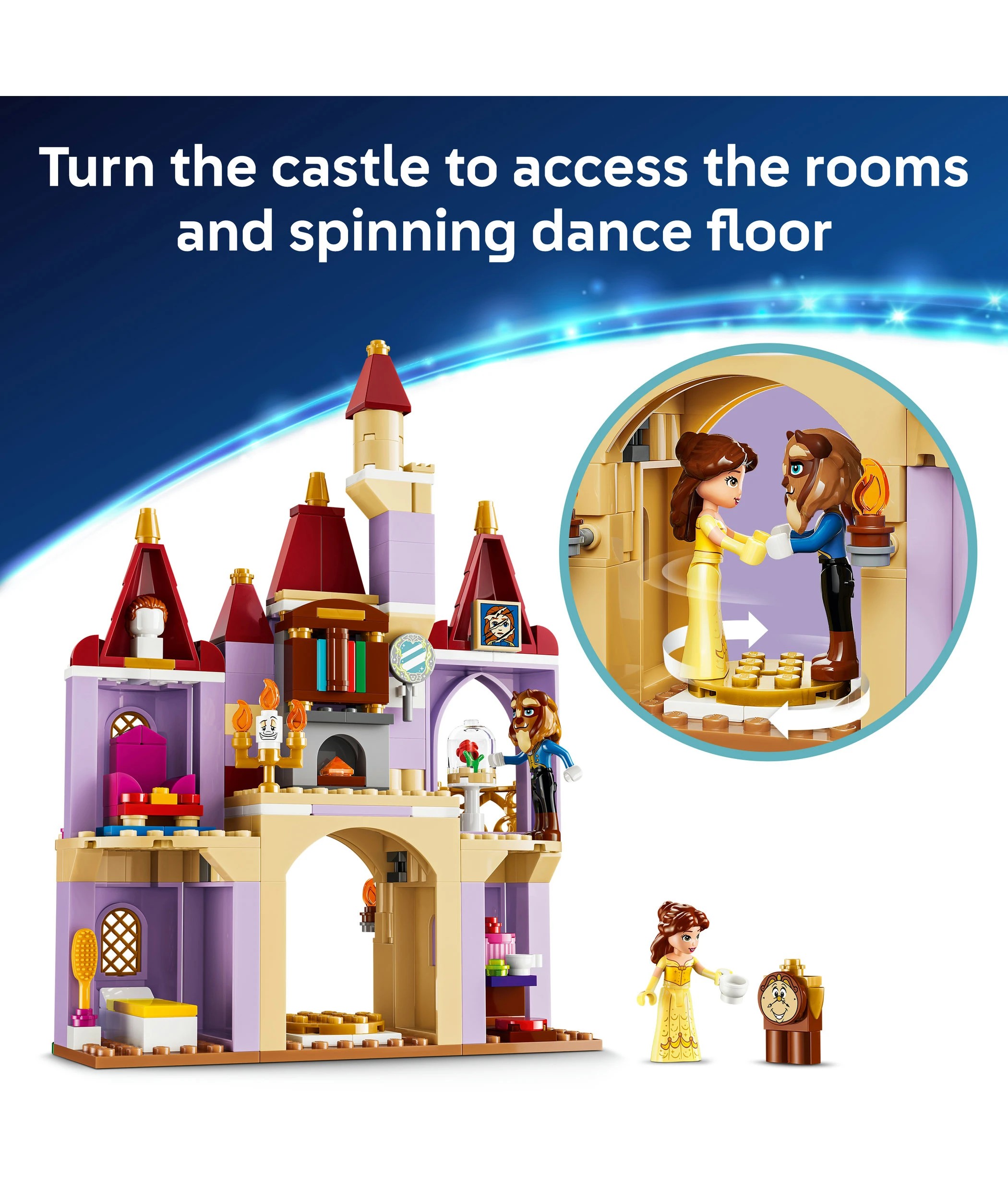 4 LEGO Disney Princess Belle & the Beast's Enchanted Castle 43289, 4 of 9