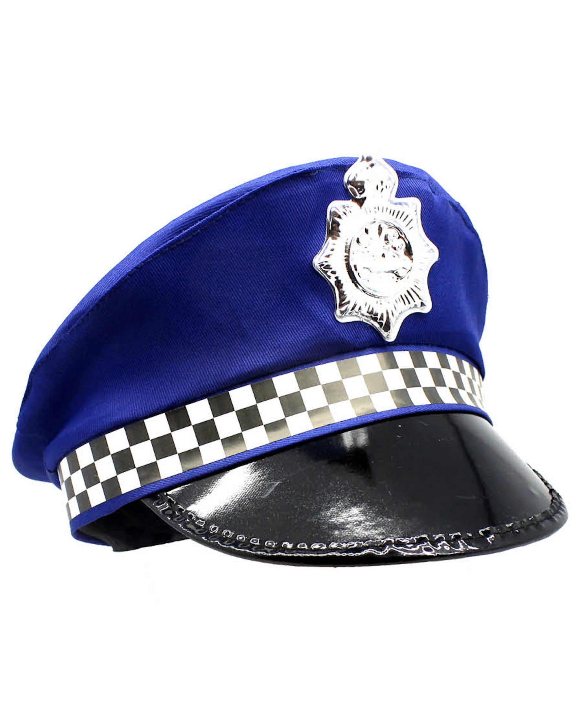 1 Br Costumes Police Officer Hat Pilot Cop Costume Party Cap Halloween Book Week - Blue, 1 of 2