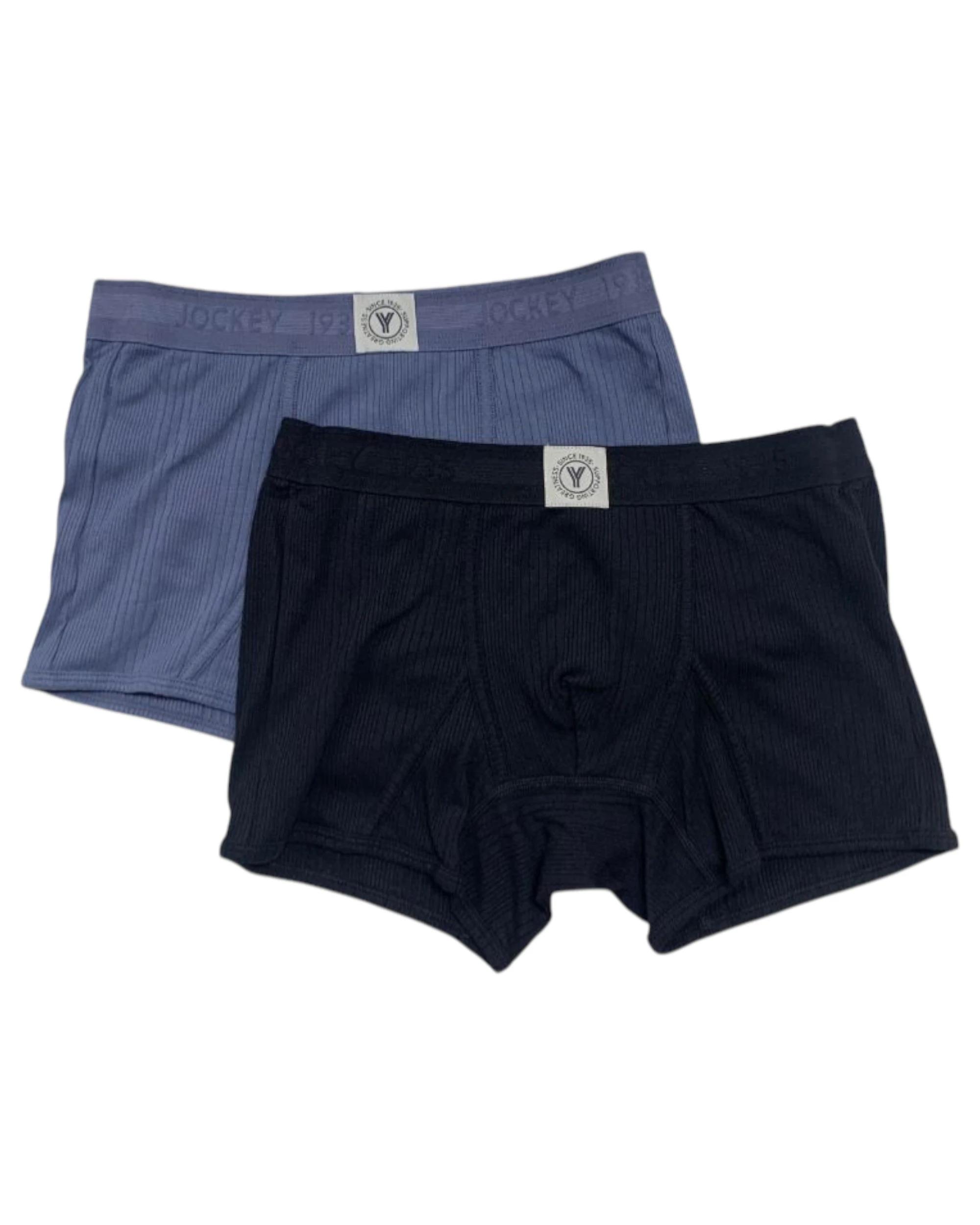 1 Jockey 4 Pack Mens 1935 Y-Front Ribbed Comfy Trunks Underwear MULTI, 1 of 5