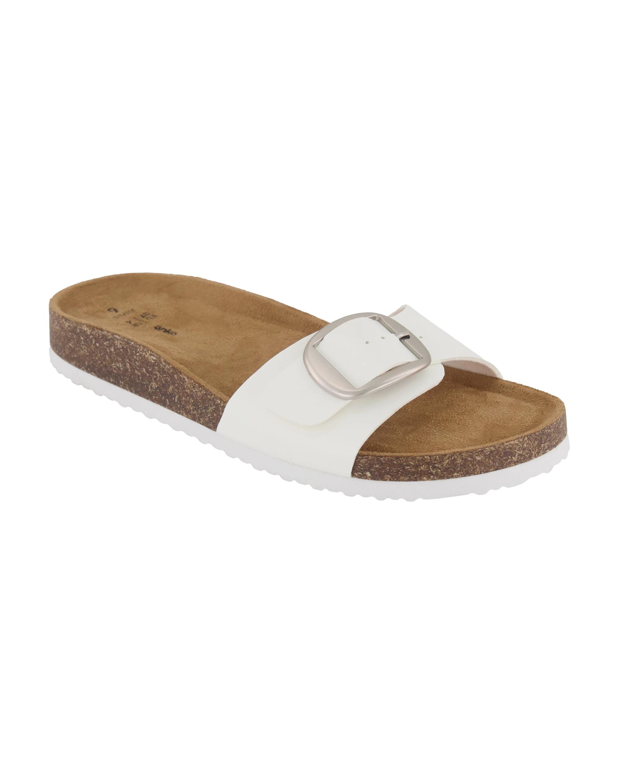 1 One Band Corkbed Slides White, 1 of 3