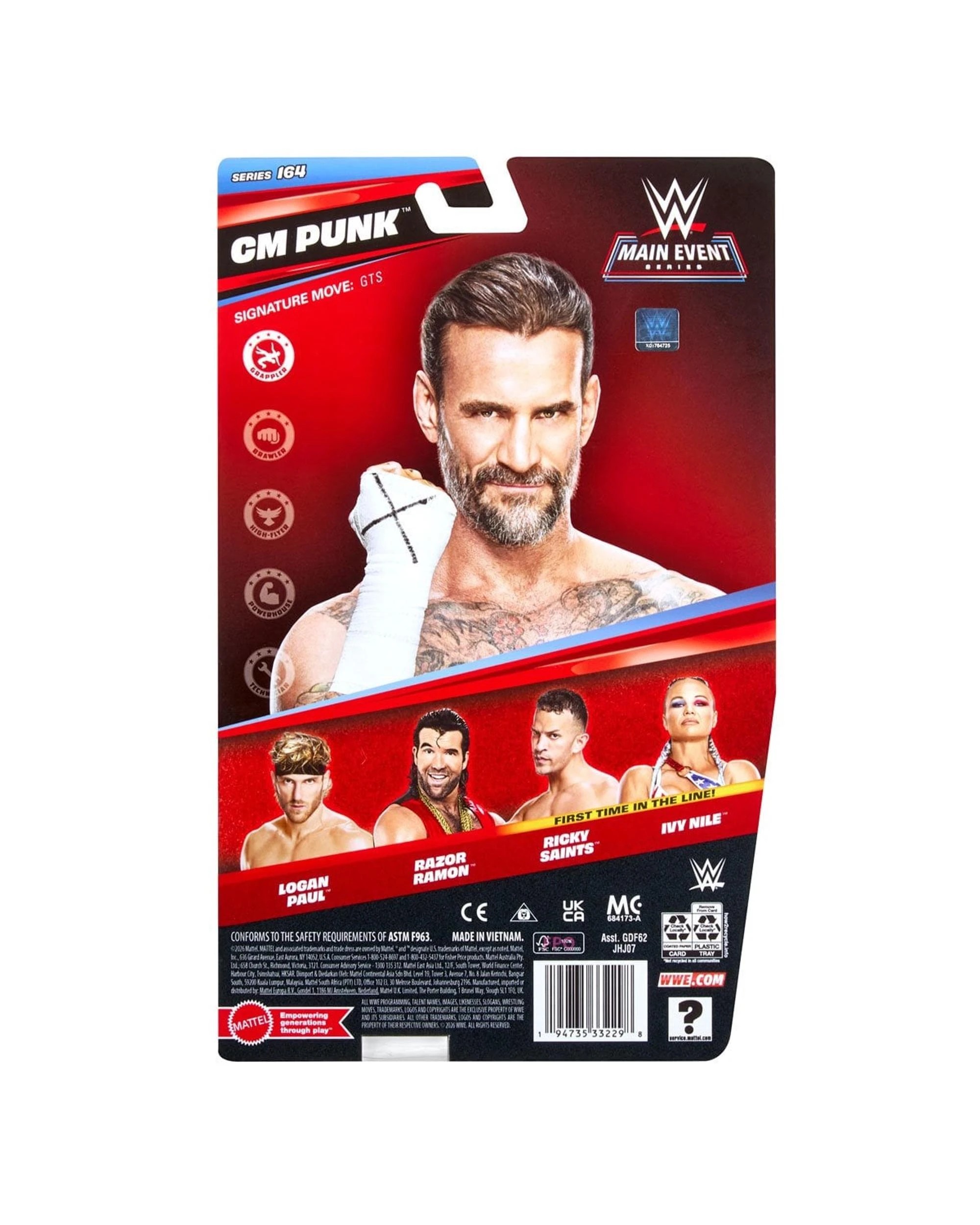5 WWE Main Event Series 164 CM Punk Action Figure, 5 of 5