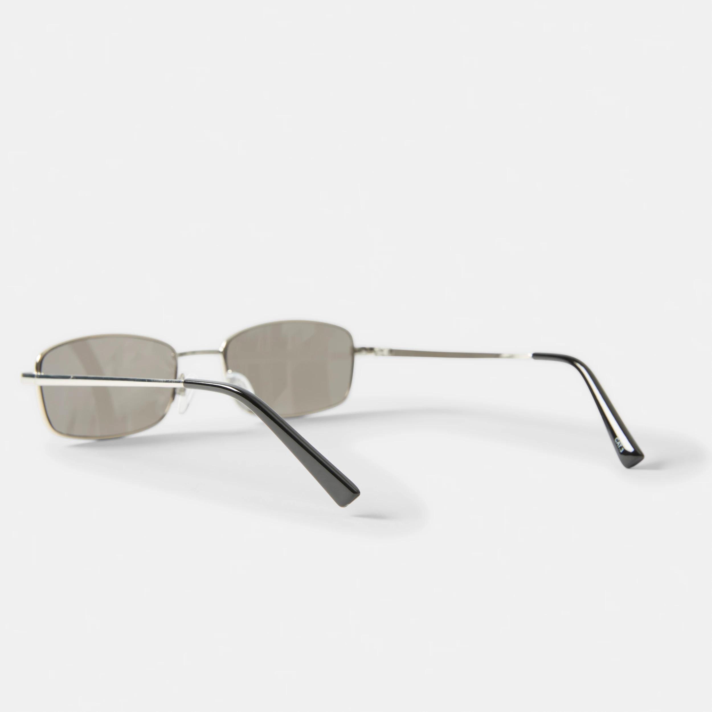 2 Rectangle Metal Sunglasses Silver, 2 of 6