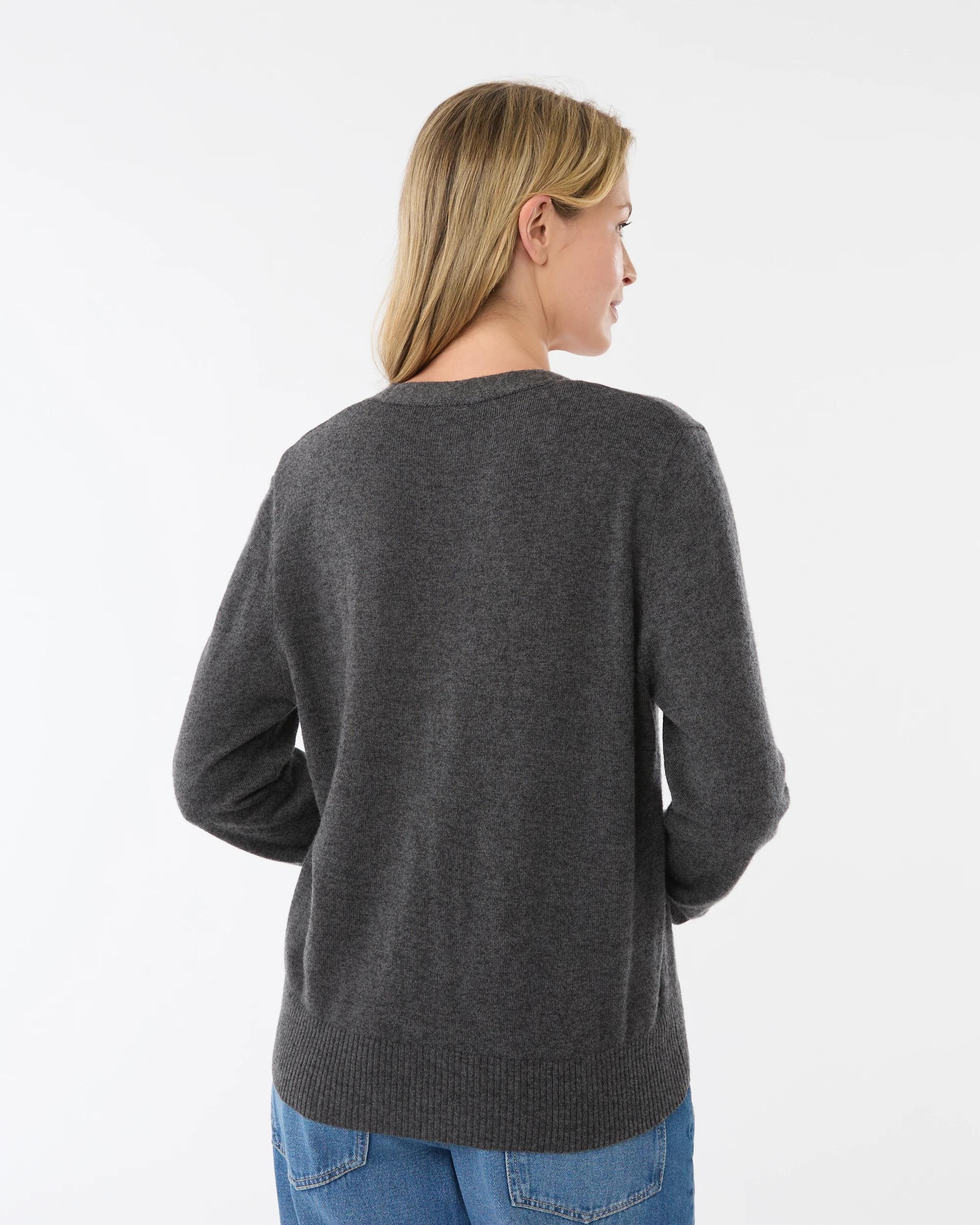 3 Merino Wool Cardigan Gry Chmrle, 3 of 7