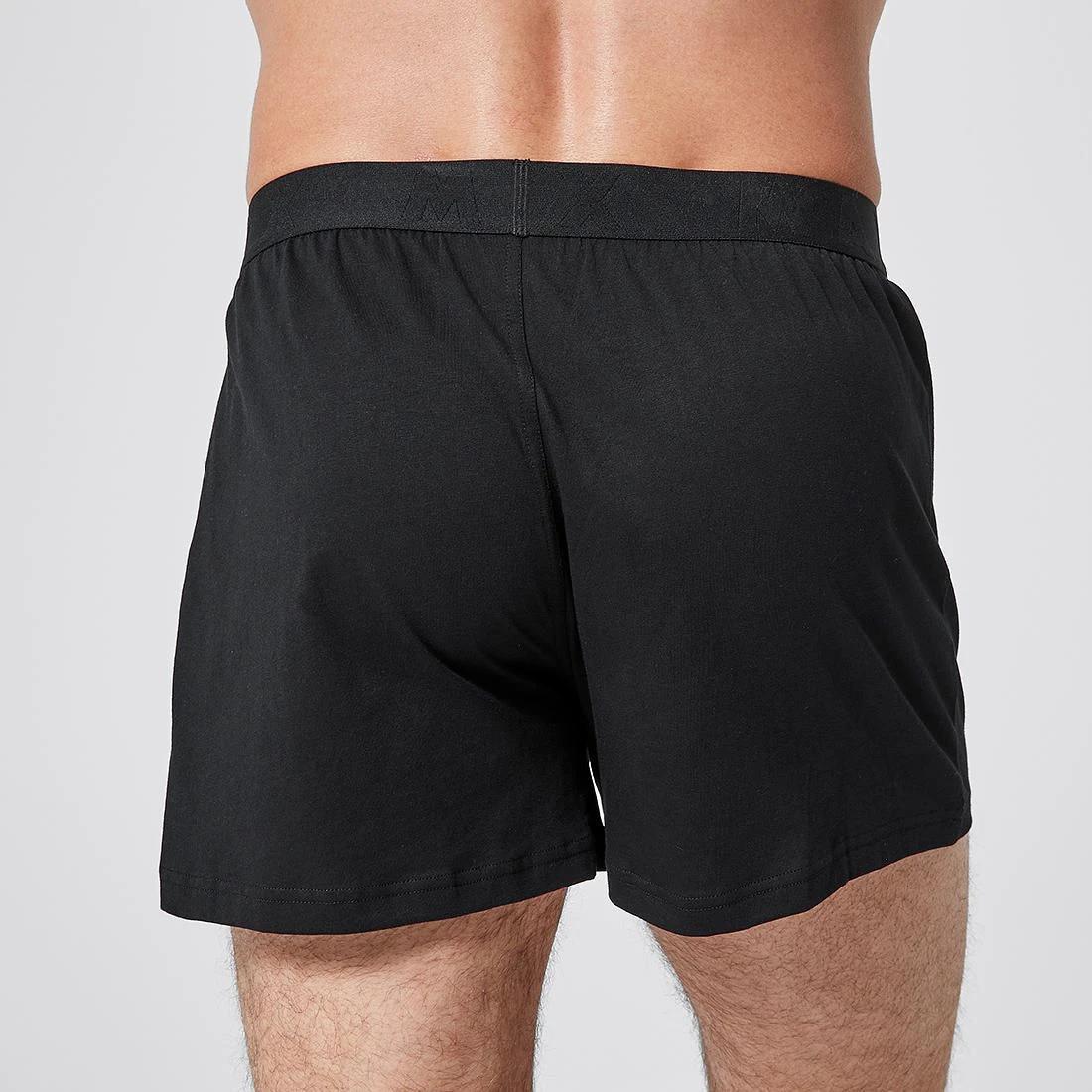 3 Maxx 3 Pack Knit Boxers BLACK, 3 of 3