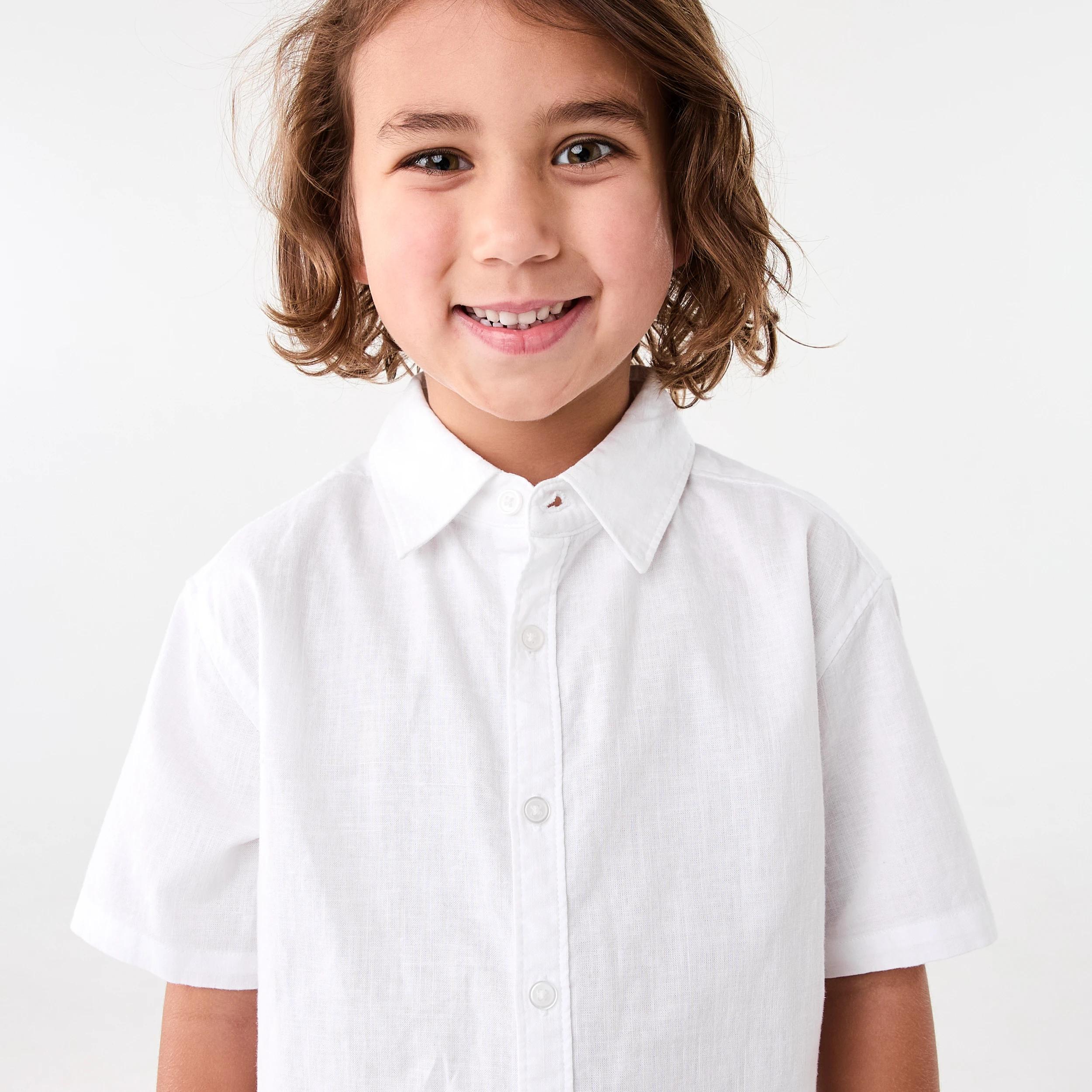 3 Linen Blend Shirt WHITE, 3 of 7