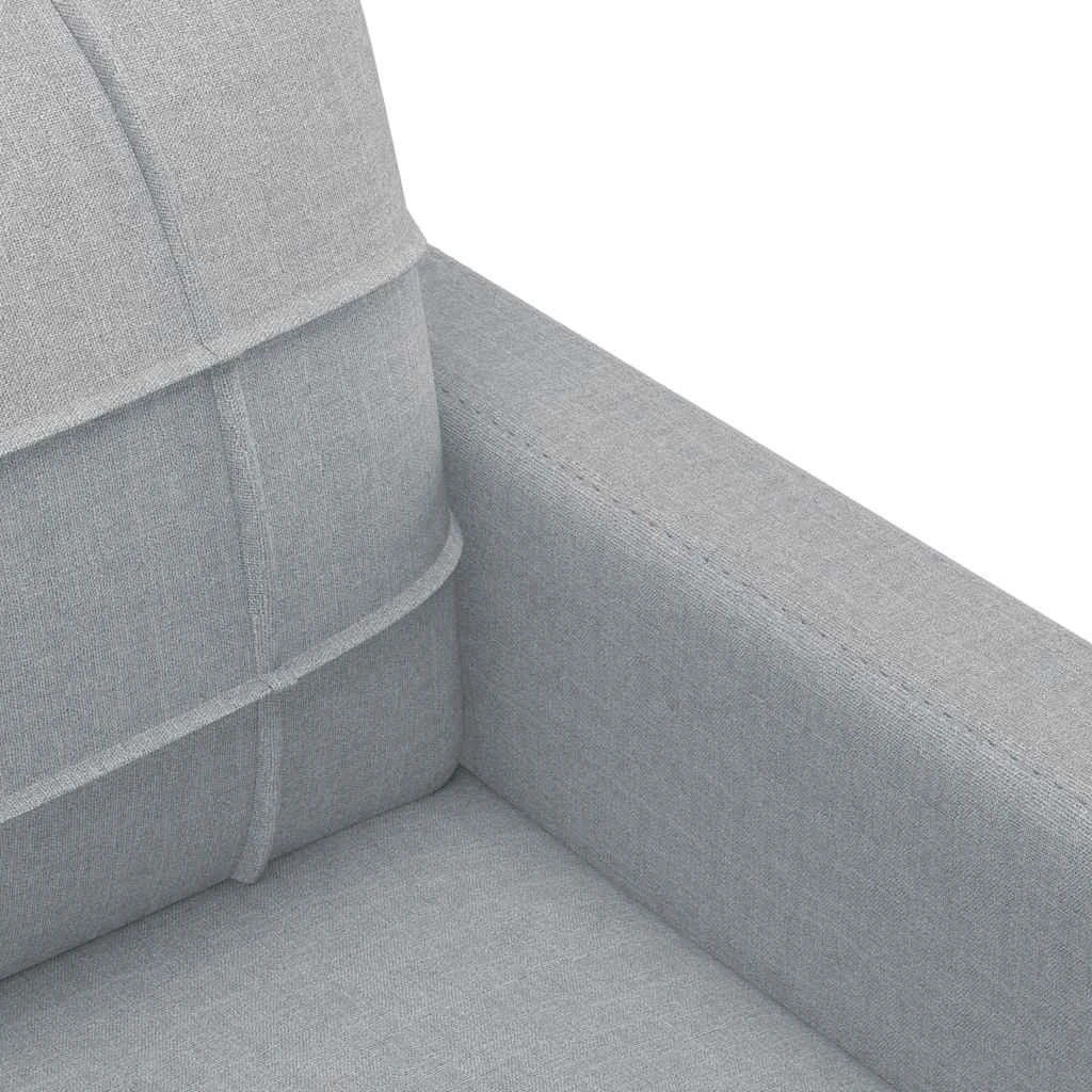 6 Vidaxl 2-seater Sofa Light Fabric - Grey, 6 of 9