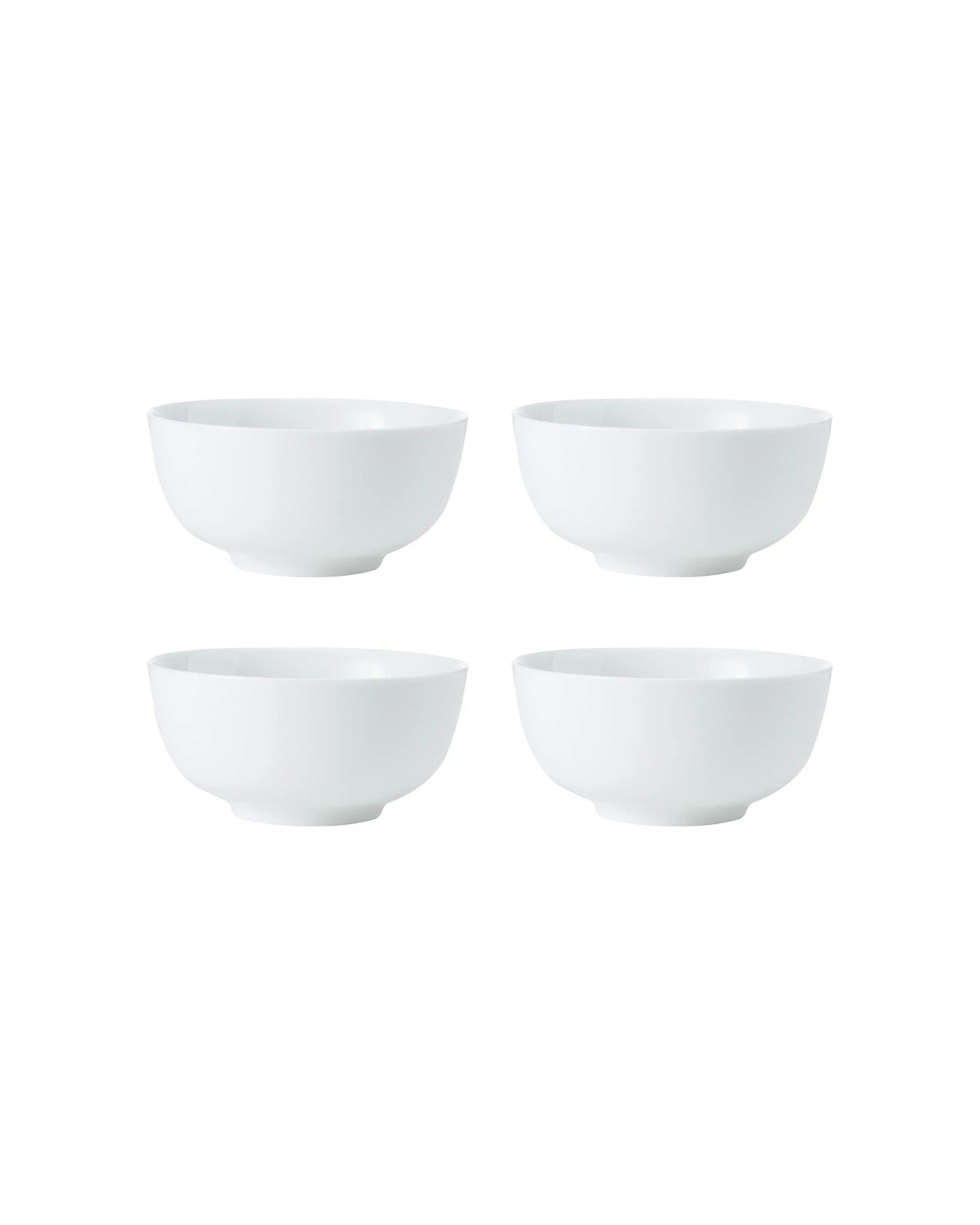 1 Mikasa 4pc Chalk Kitchen Porcelain Cereal Bowl Set 14cm - White, 1 of 8