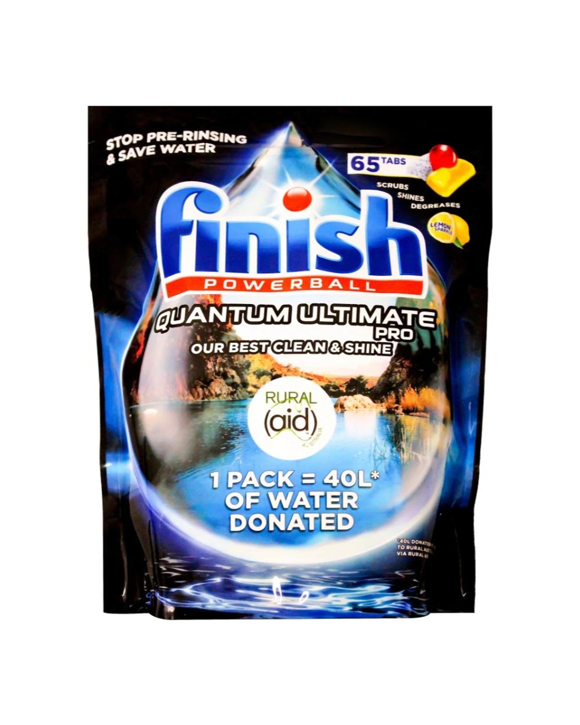 2 Finish Ultimate Pro Powerball Dishwashing Tablets Lemon Sparkle 325pc Pack, 2 of 3