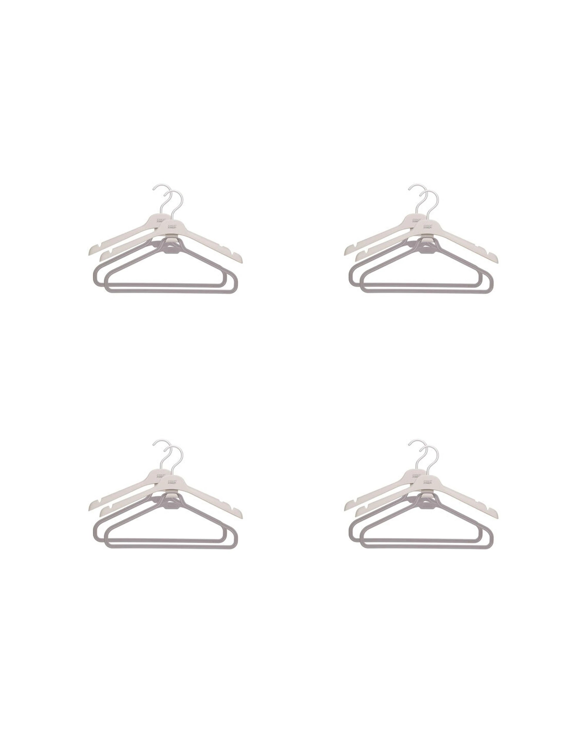 1 Joseph Joseph Orderly Suit And Coat Wardrobe Hanger 4x2pc Broad Shoulder Ecru - White, 1 of 7