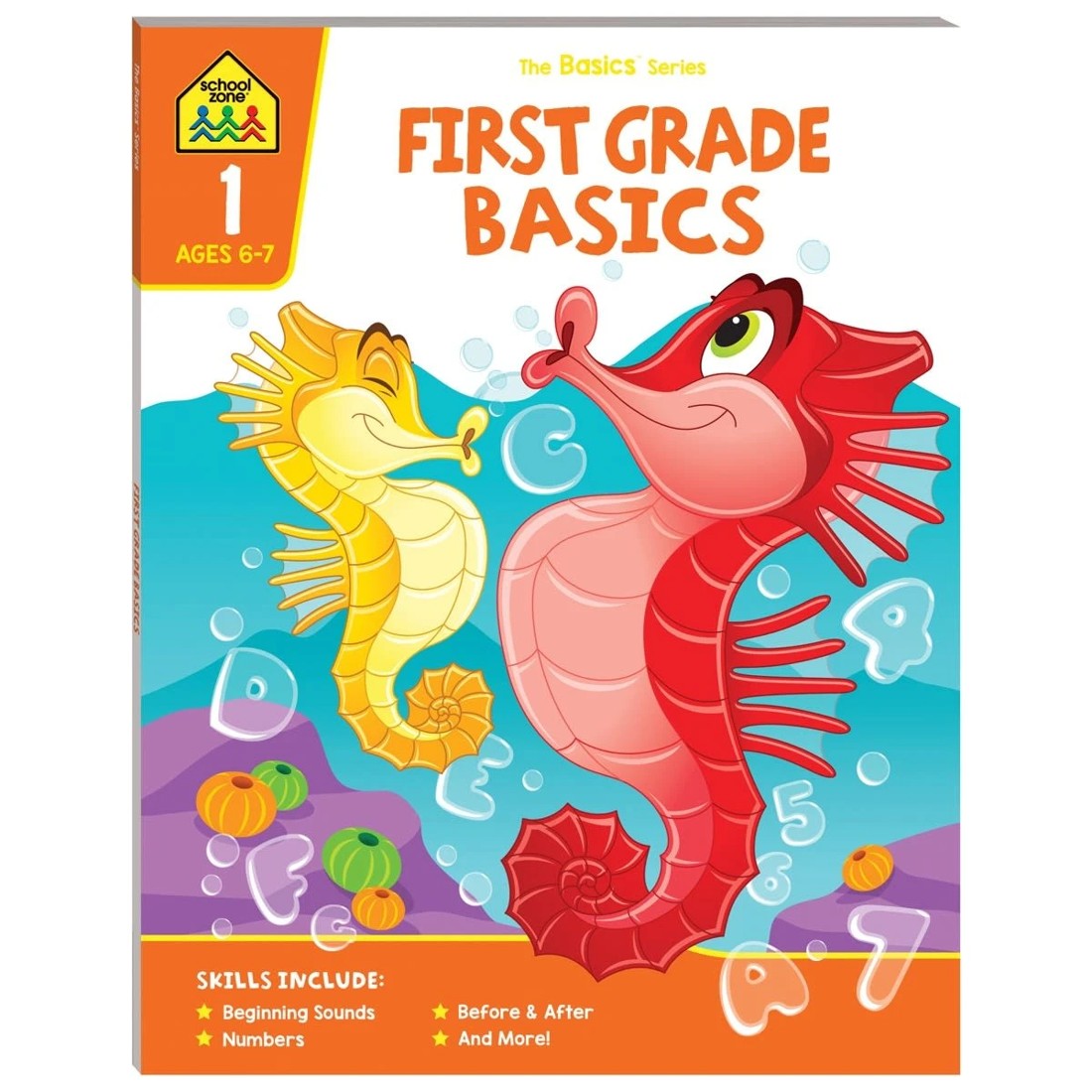 1 School Zone The Basics Series: First Grade Basics - Book, 1 of 5