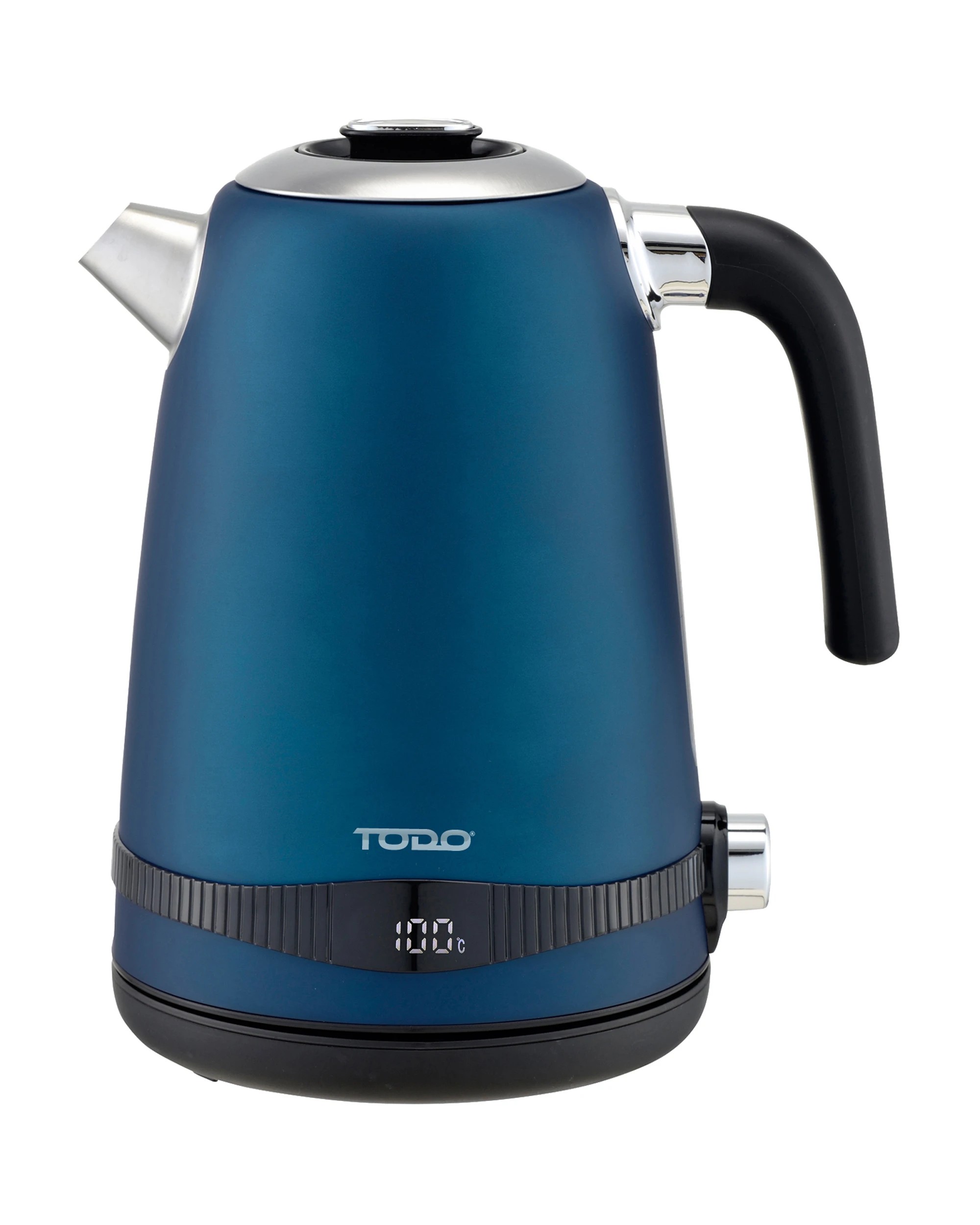 1 TODO 1.7L Stainless Steel Cordless Kettle Keep Warm Electric Led Water Jug - Blue, 1 of 6