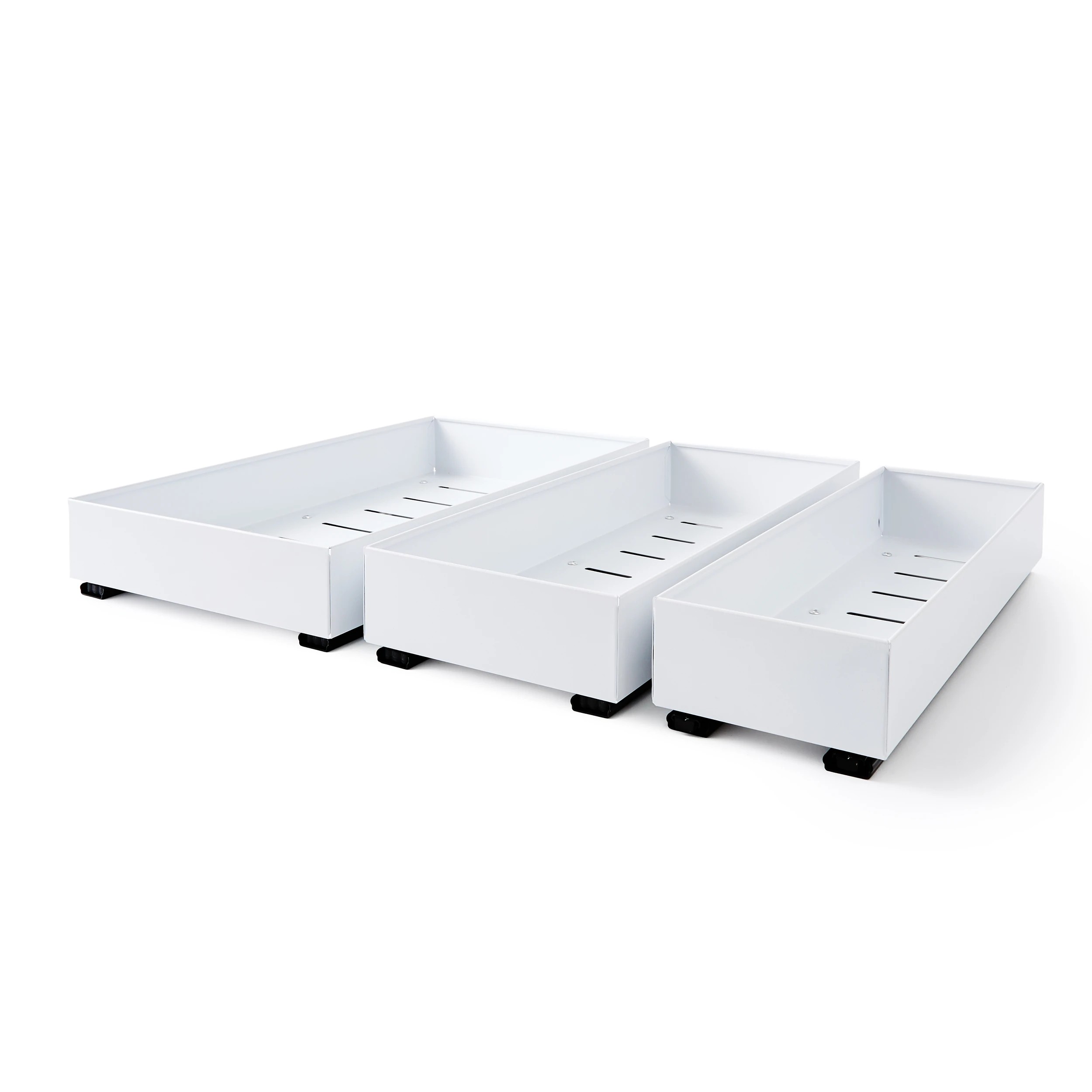 5 Set of 3 Pull-Out Drawers - White, 5 of 10