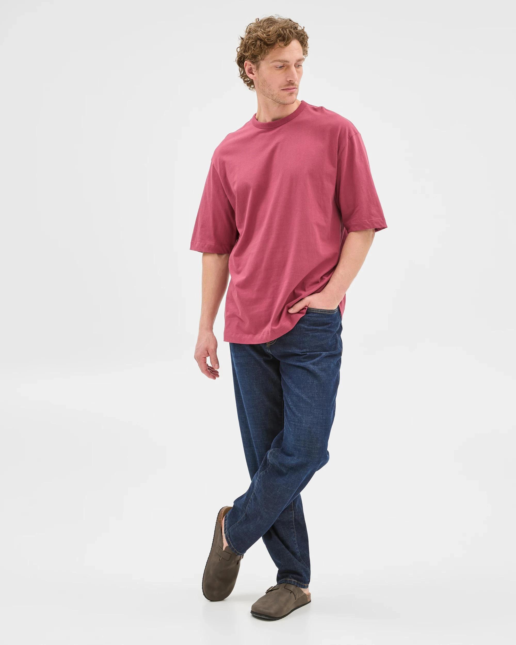 2 Target Australian Cotton Oversized T-Shirt MAROON, 2 of 6