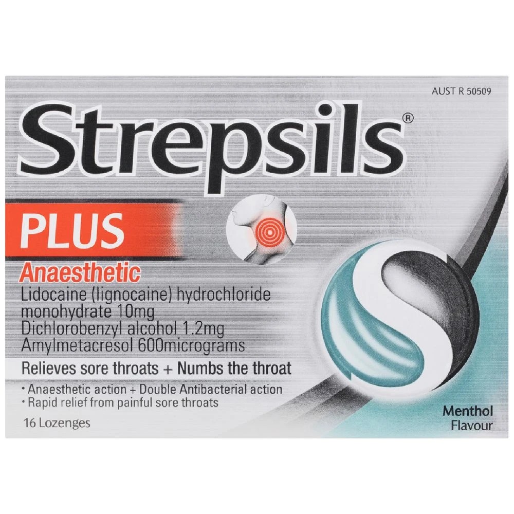 1 Strepsils Plus Lozenges 16 Pack, 1 of 2