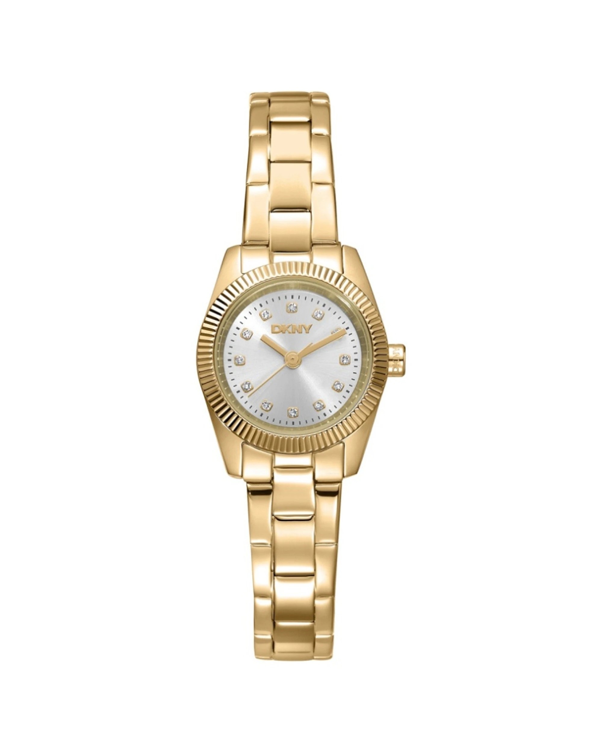 1 DKNY Mini Women's Gold Watch 23mm Stainless Steel Case Water Resistant 5 ATM, 1 of 3