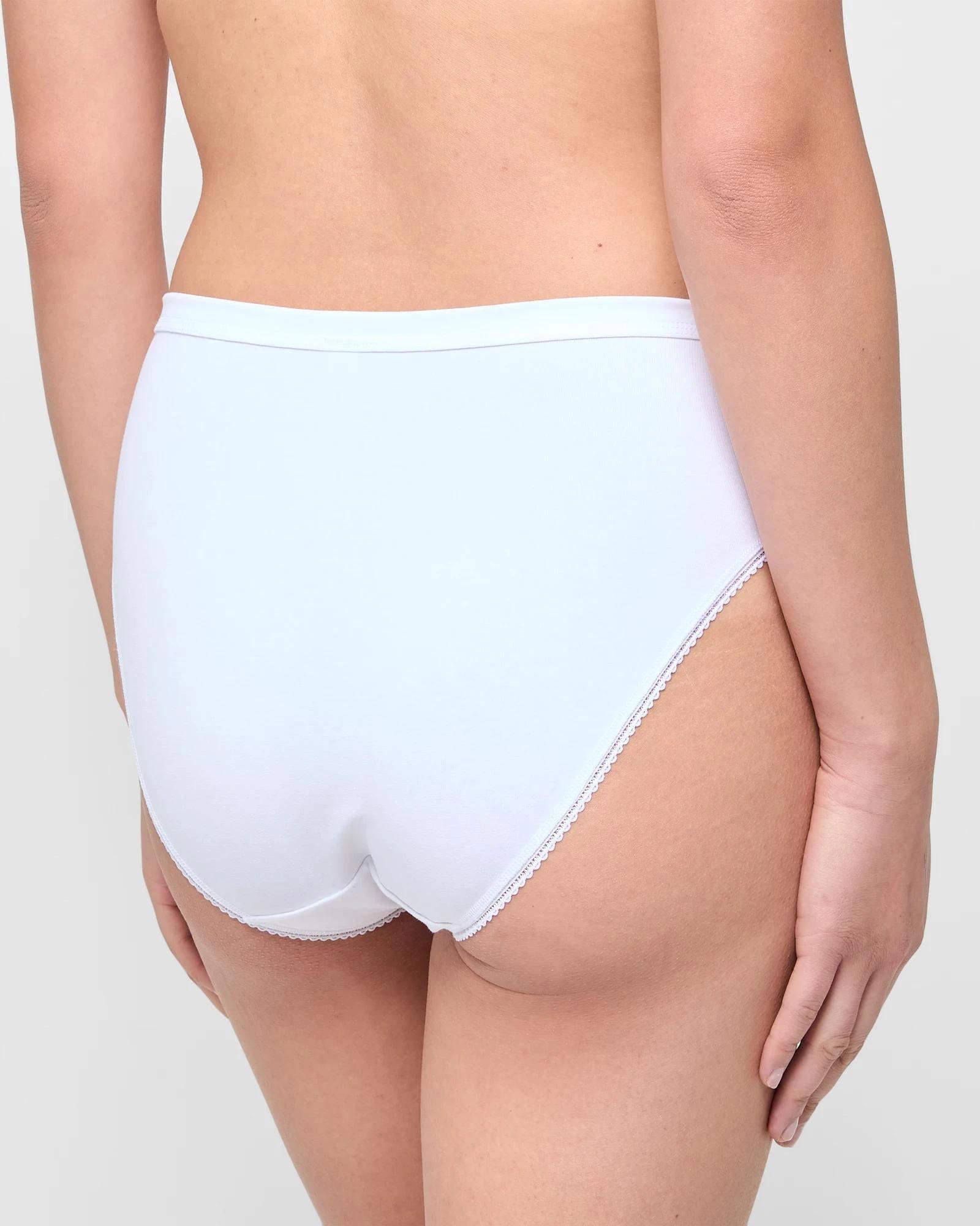 4 Target Woman Australian Cotton and Lace 2 Pack High Cut Briefs WHITE, 4 of 4