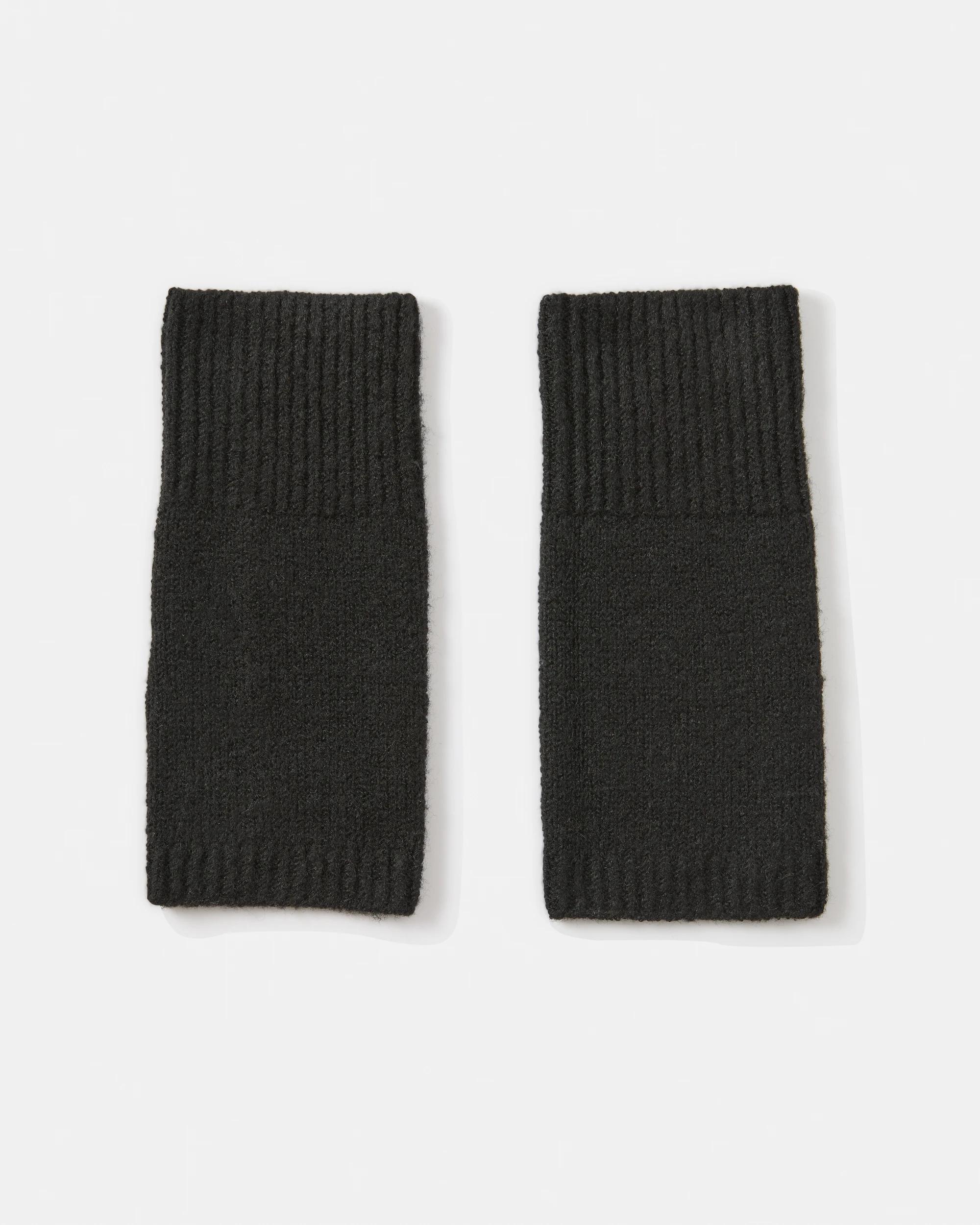 1 Fine Knit Gloves Black, 1 of 3