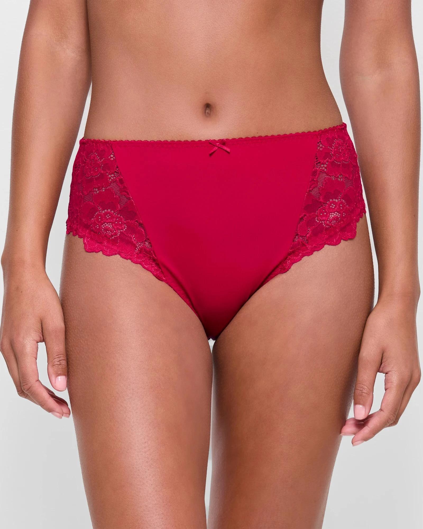 1 Target Woman High Cut Lace Briefs JESTER RED, 1 of 3