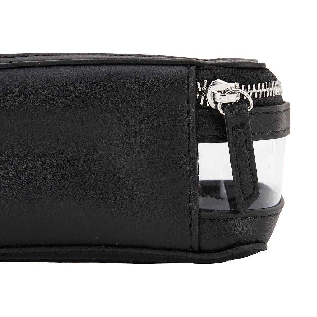 6 Polyurethane Clear Rectangle Bag - Black, 6 of 7