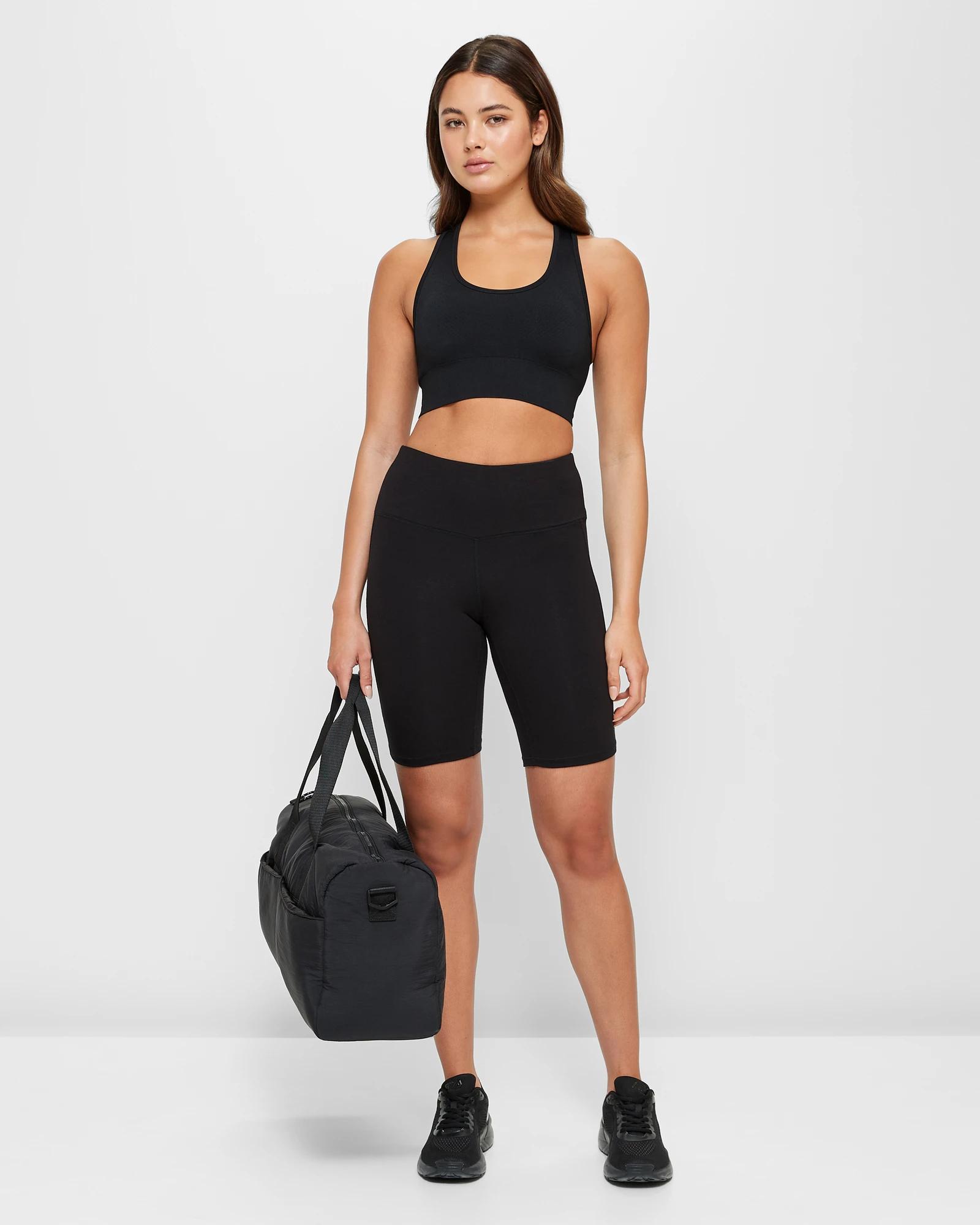 2 Target Active Long Length Bike Shorts BLACK, 2 of 5