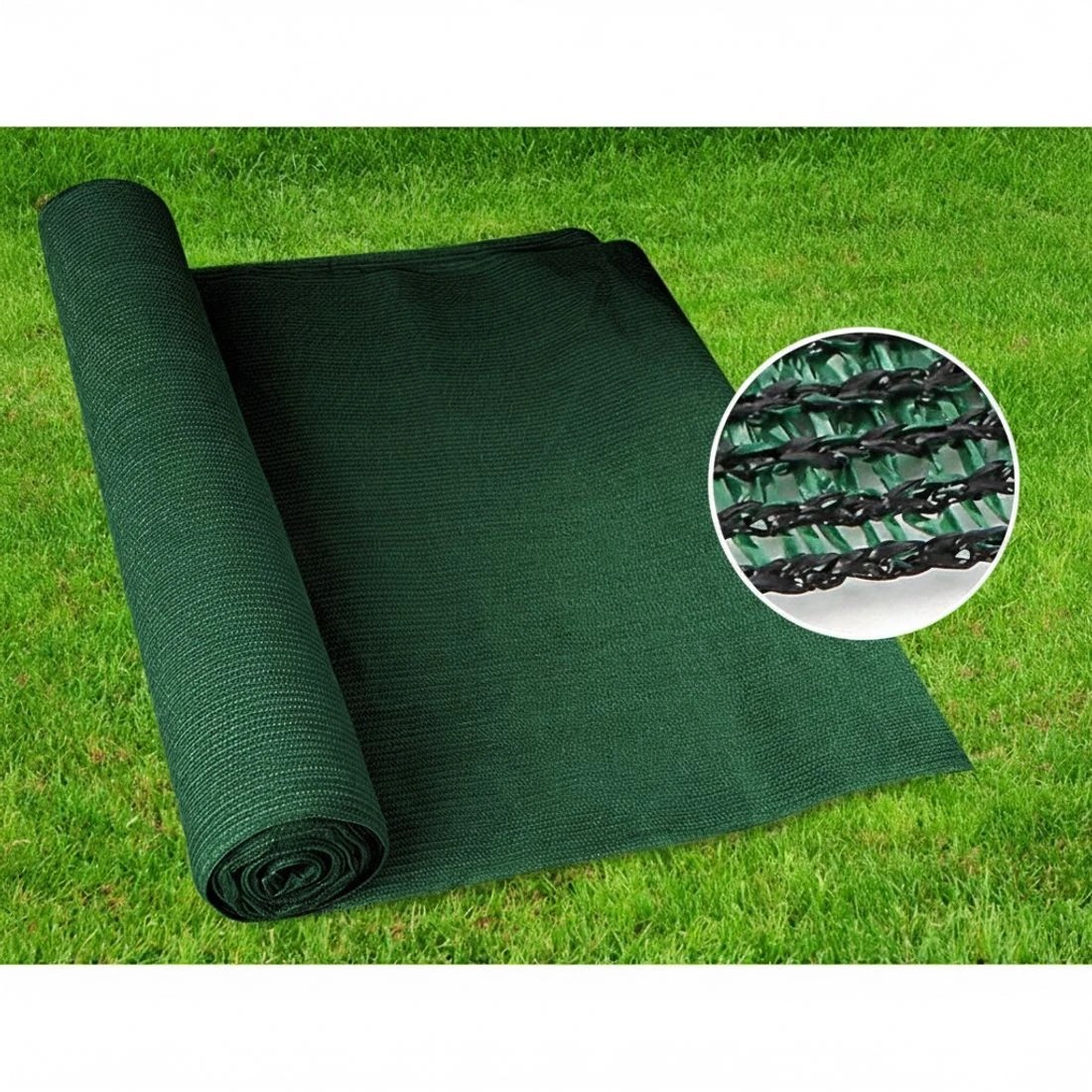 3 Instahut 90% Shade Cloth 1.83x20m Shadecloth Sail Heavy Duty - Green, 3 of 5