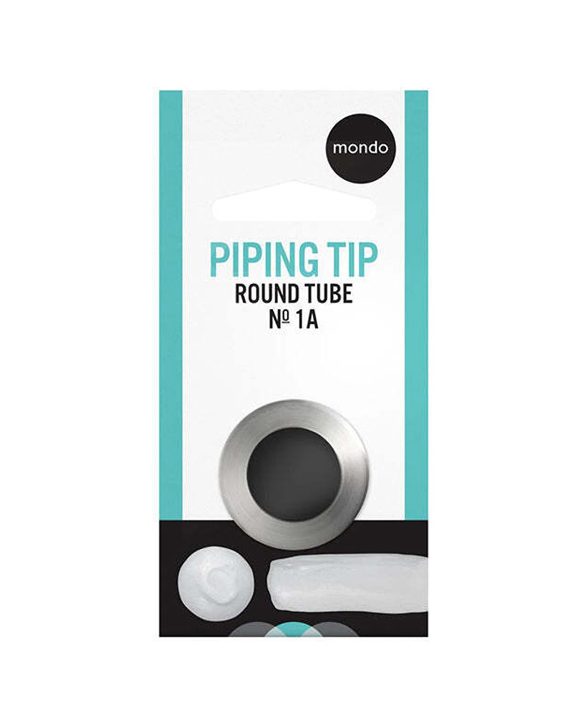 2 Mondo 4PK 1A Round Piping Tip Stainless Steel Seamless Durable Construction Cake Decorating Tool - Silver, 2 of 3
