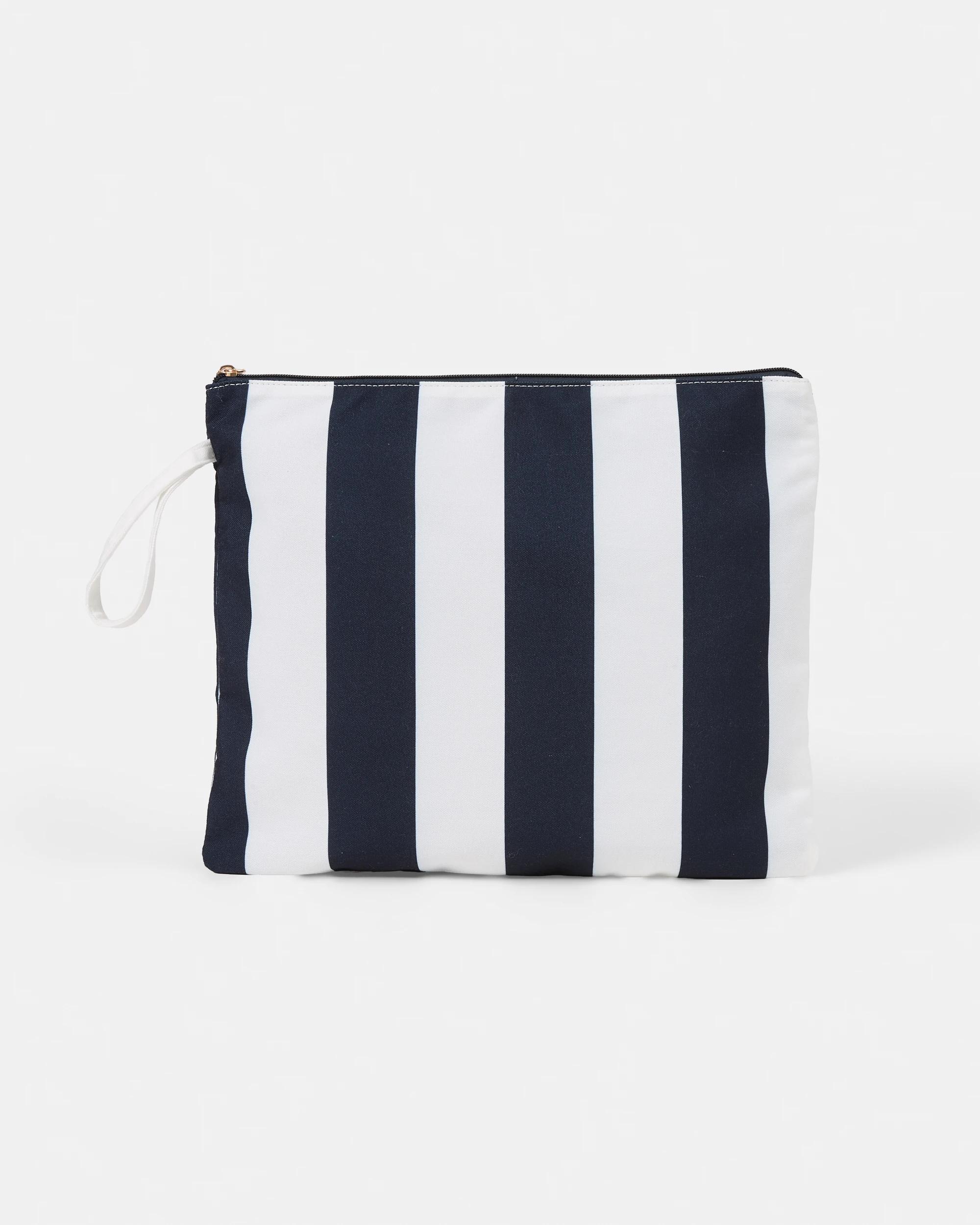 2 Large Bikini Bag Nav Stripe, 2 of 4
