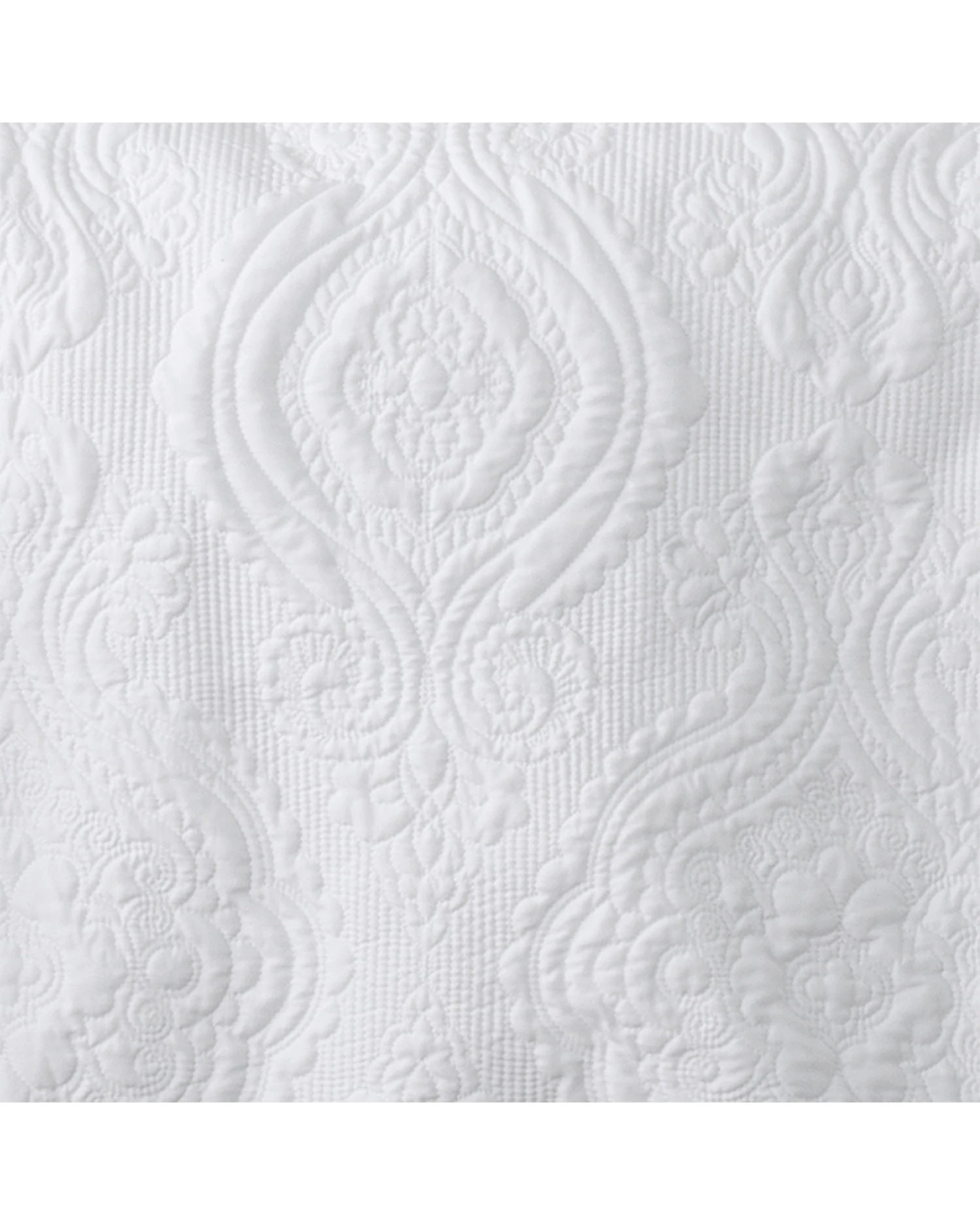 4 Bianca Cordelia Elegant Bedspread With Pillowcase - King Bed - White, 4 of 5
