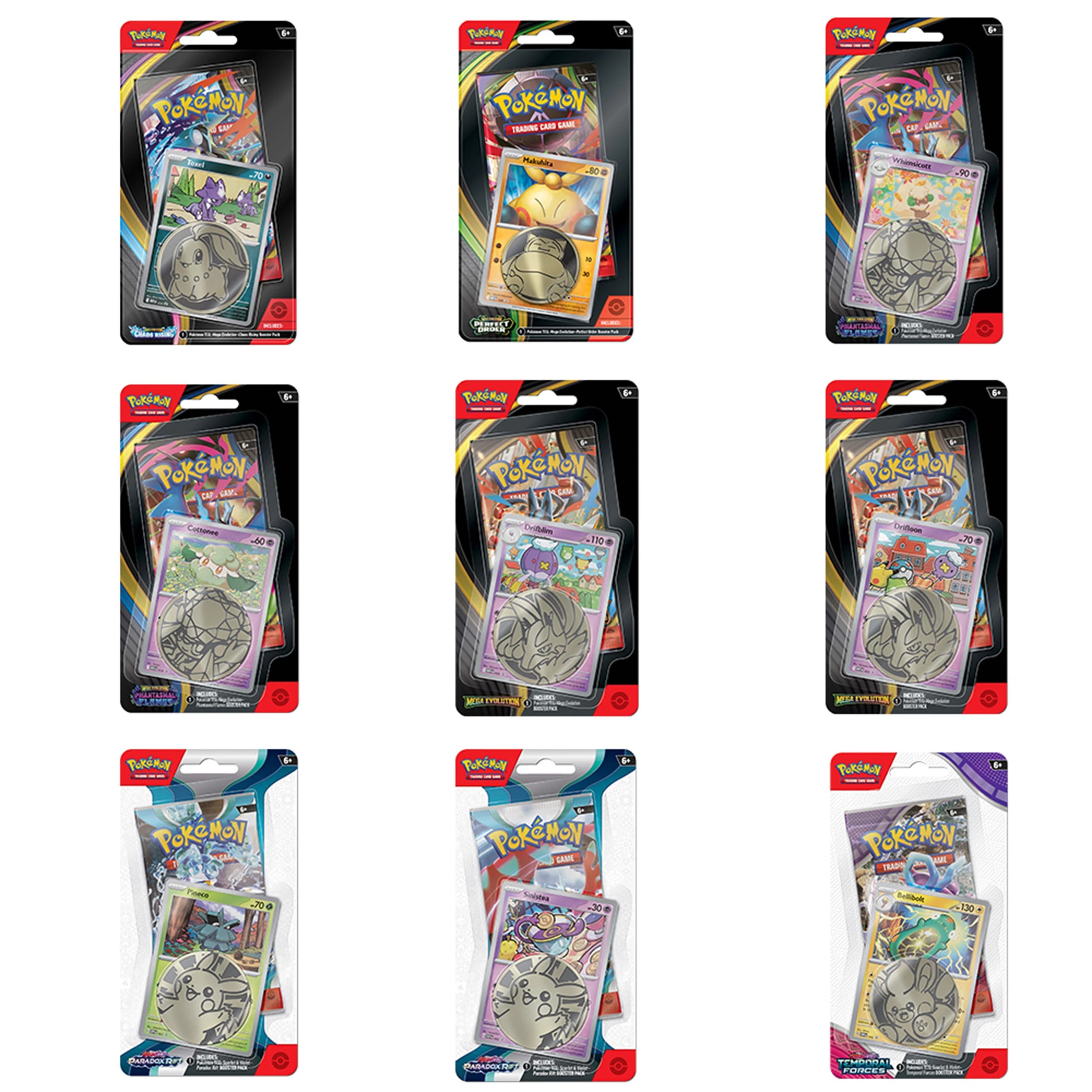 1 Pokemon Trading Card Game: Mega Evolution Pack - Assorted, 1 of 9