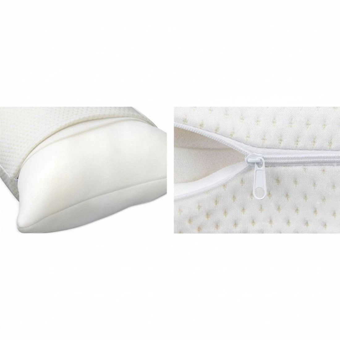 4 Giselle Bedding Memory Foam Pillow 19cm Thick Twin Pack - White, 4 of 5
