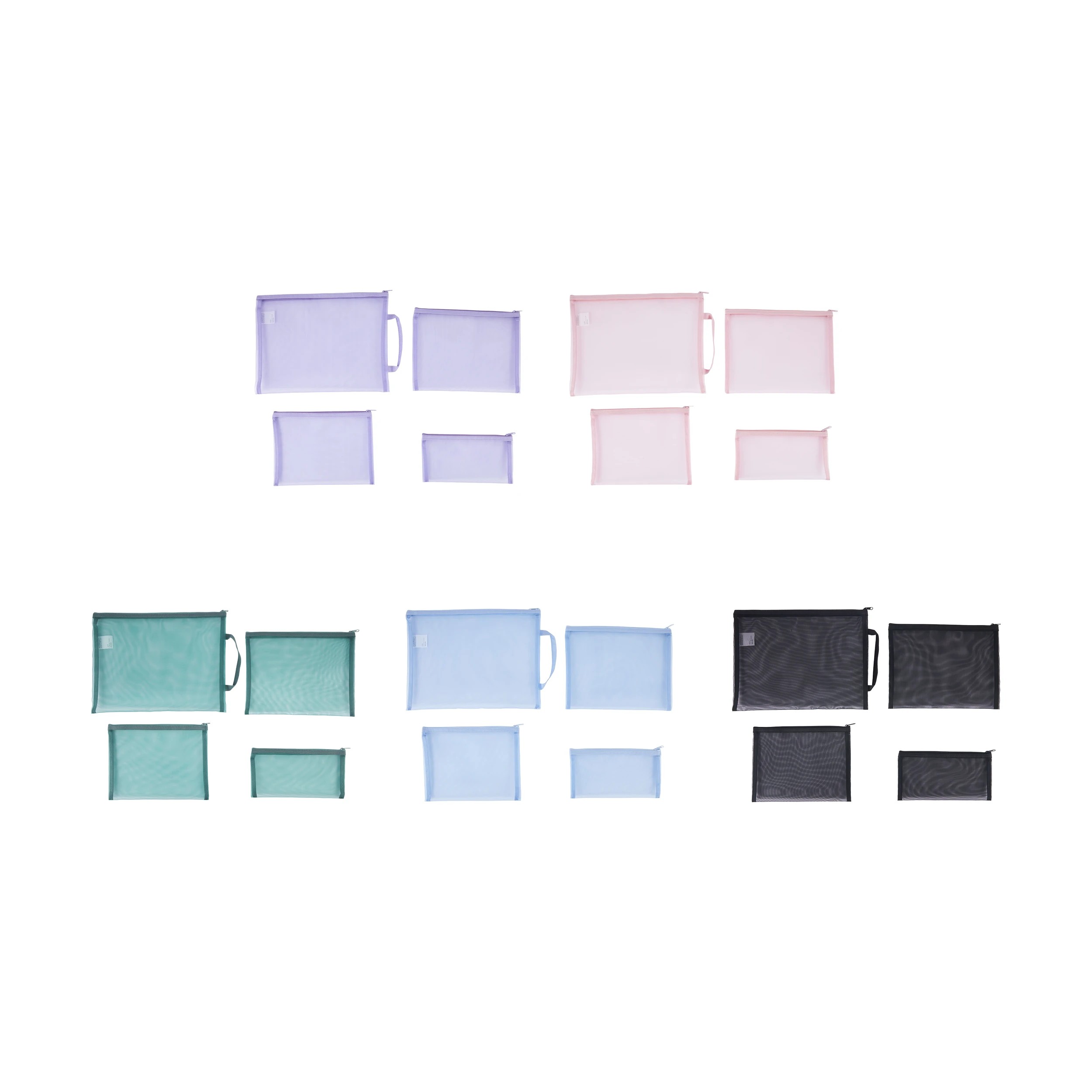 1 4 Piece Mesh Pouches - Assorted, 1 of 4