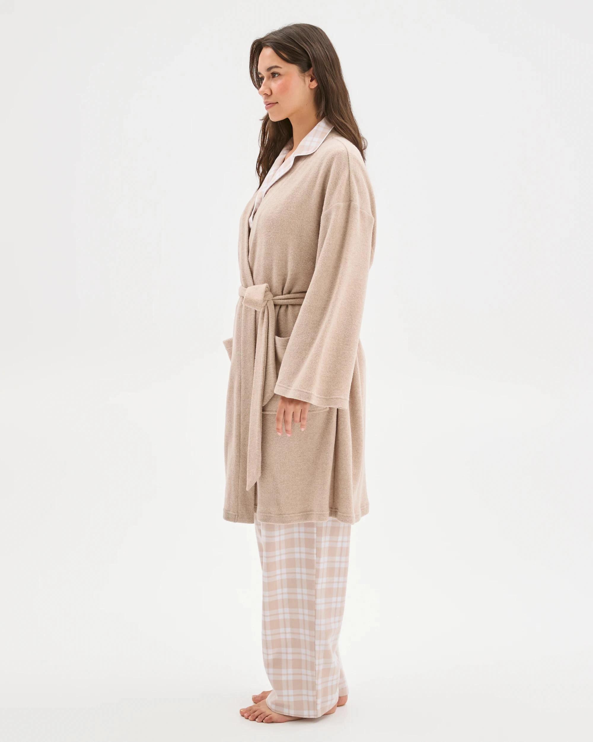 4 Target Woman Cosy Short Sleep Robe MUSHROOM, 4 of 6