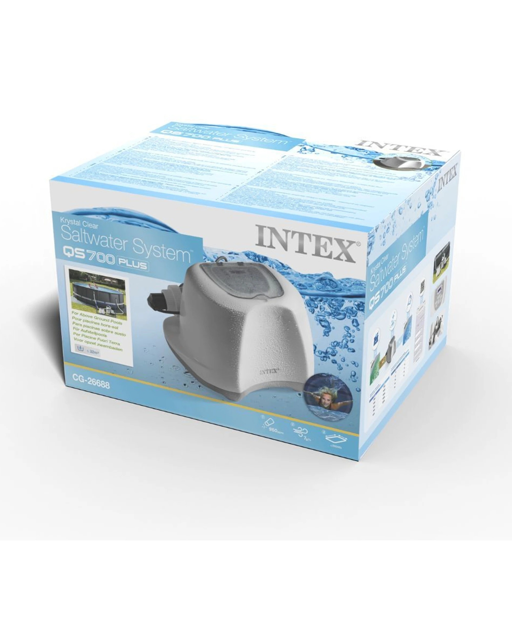 6 Intex Qs700 Plus Krystal Saltwater System 220V - White, 6 of 9