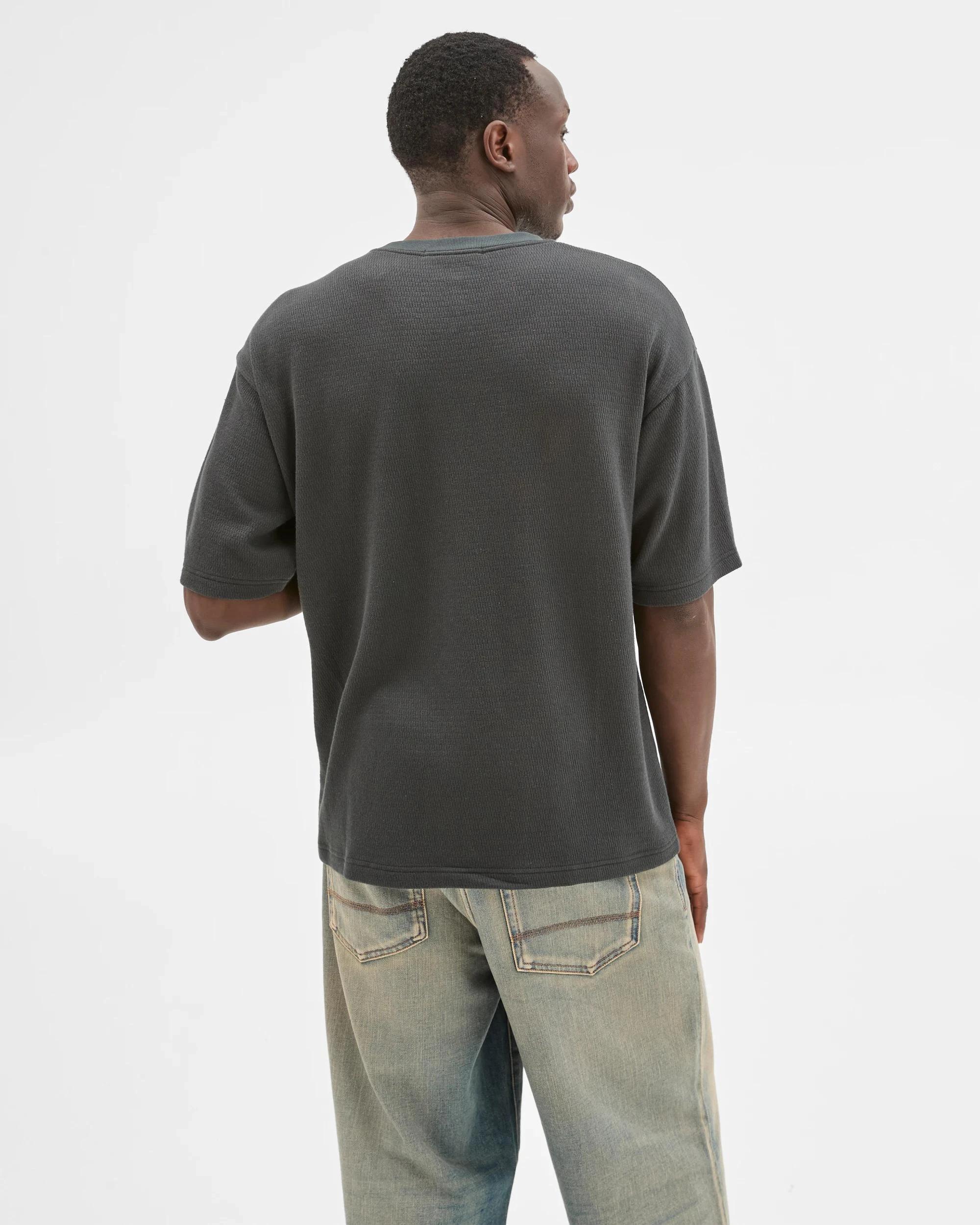 4 Commons Australian Cotton Heavyweight Oversized T-Shirt BLACK, 4 of 6