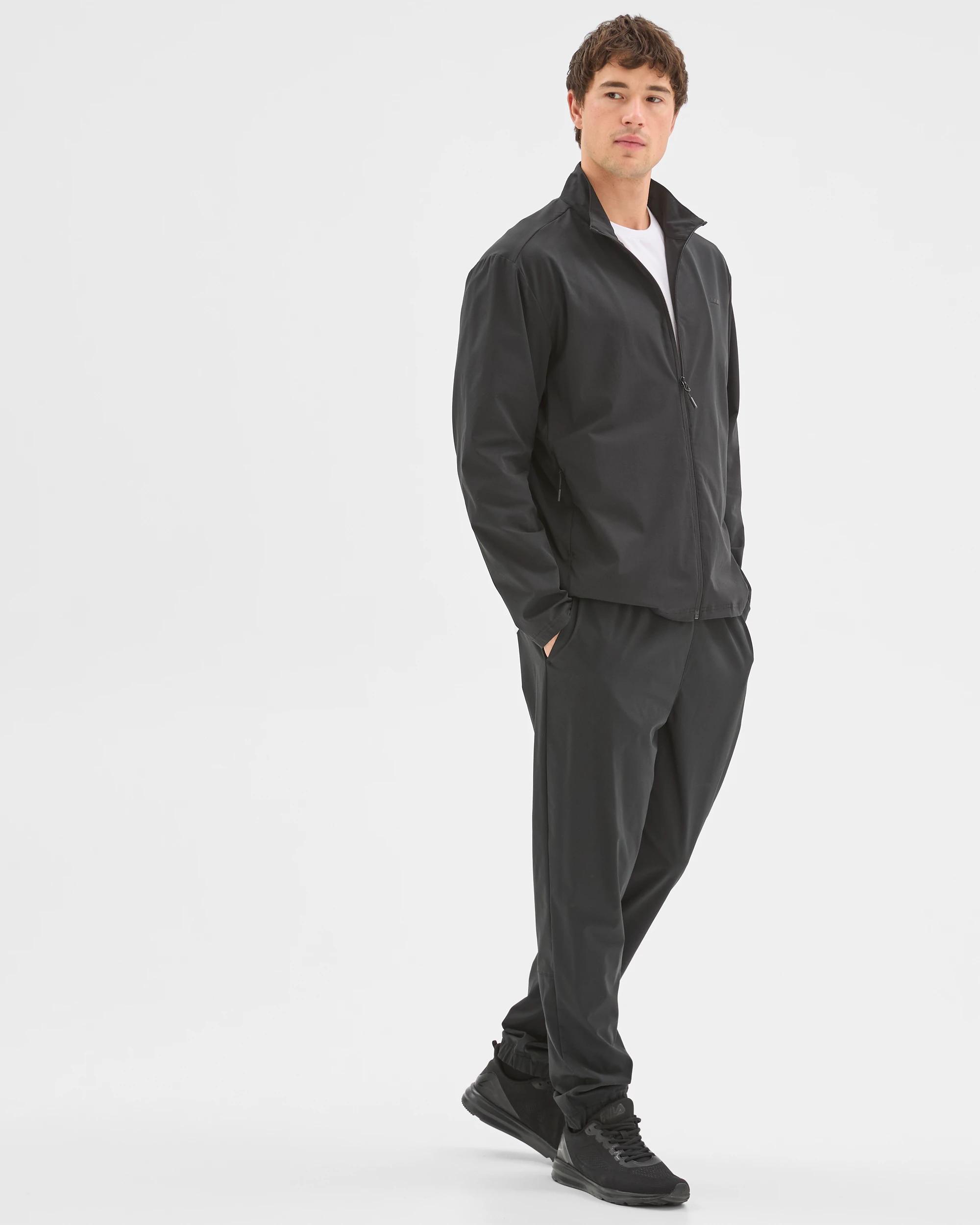 4 Target Active Zip Through Textured Jumper BLACK, 4 of 6