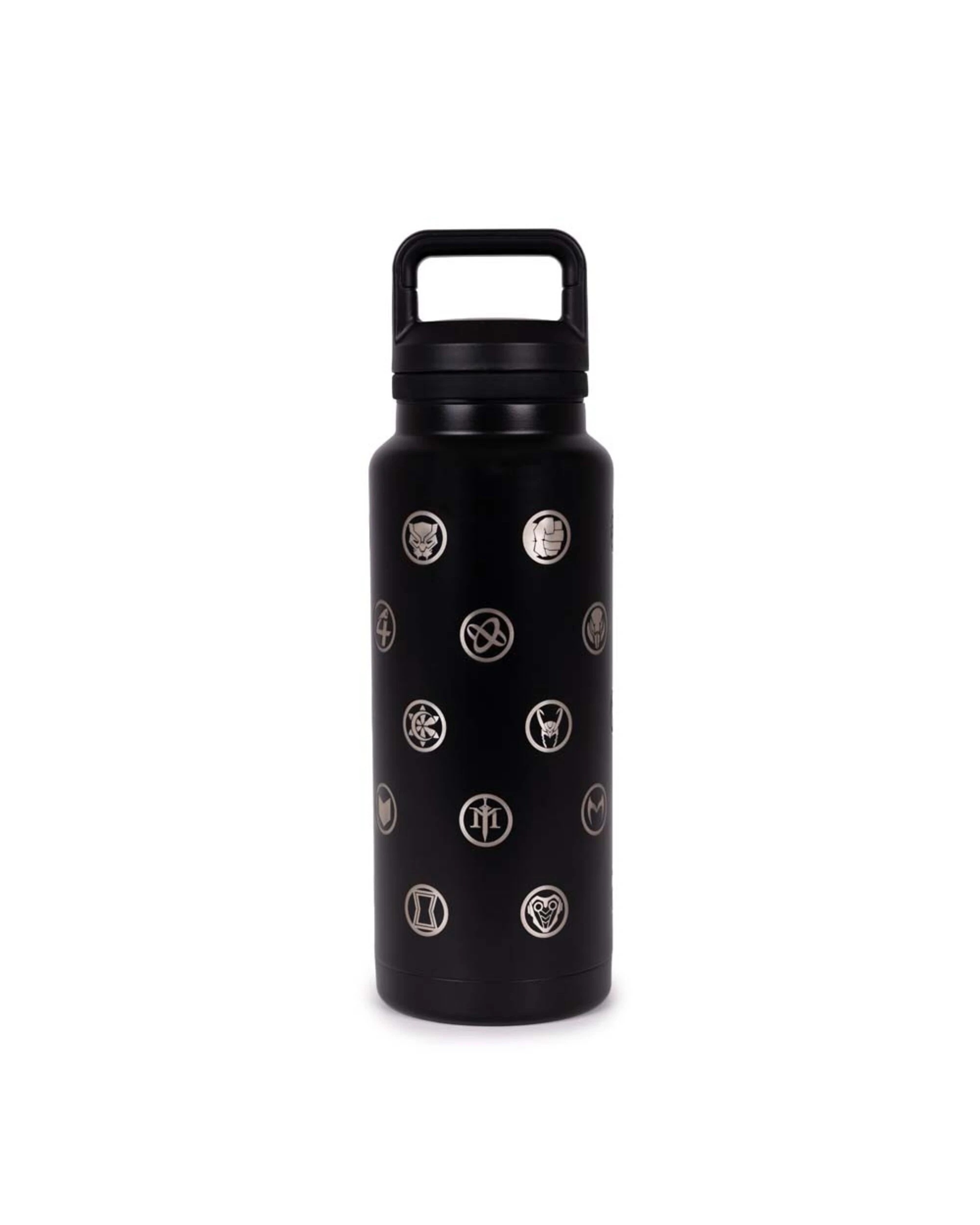 2 Marvel Rivals - Hero Icons Premium Bottle - Black,Silver, 2 of 2