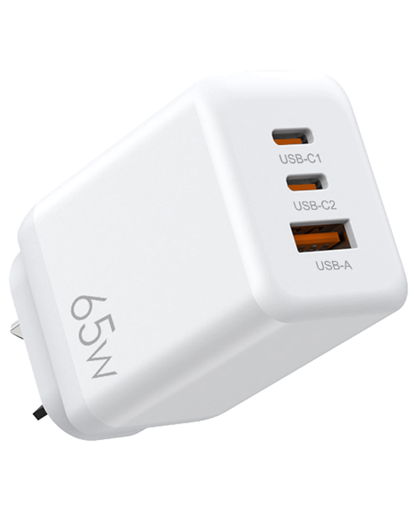 TODO 65W GaN USB Type C Charger Adaptor 3 Port Universal Charging Station 3.25A