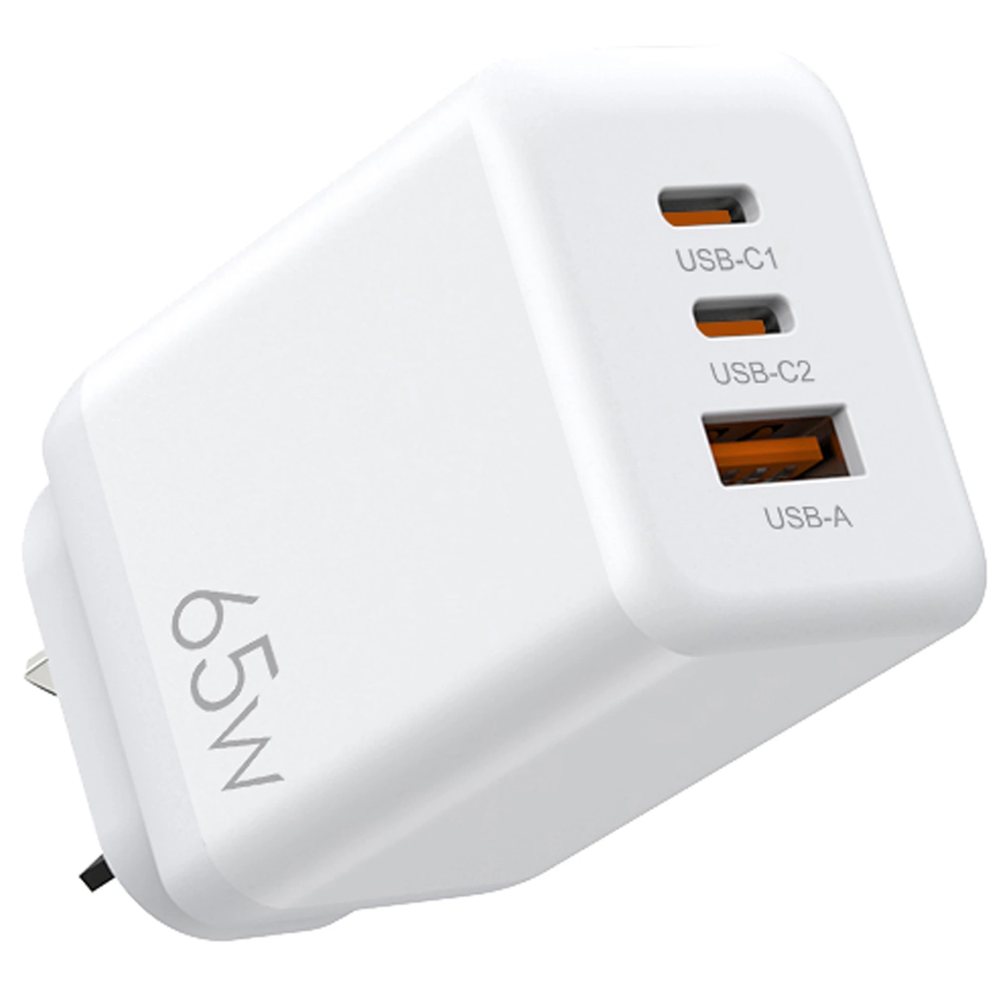 1 TODO 65W GaN USB Type C Charger Adaptor 3 Port Universal Charging Station 3.25A, 1 of 5