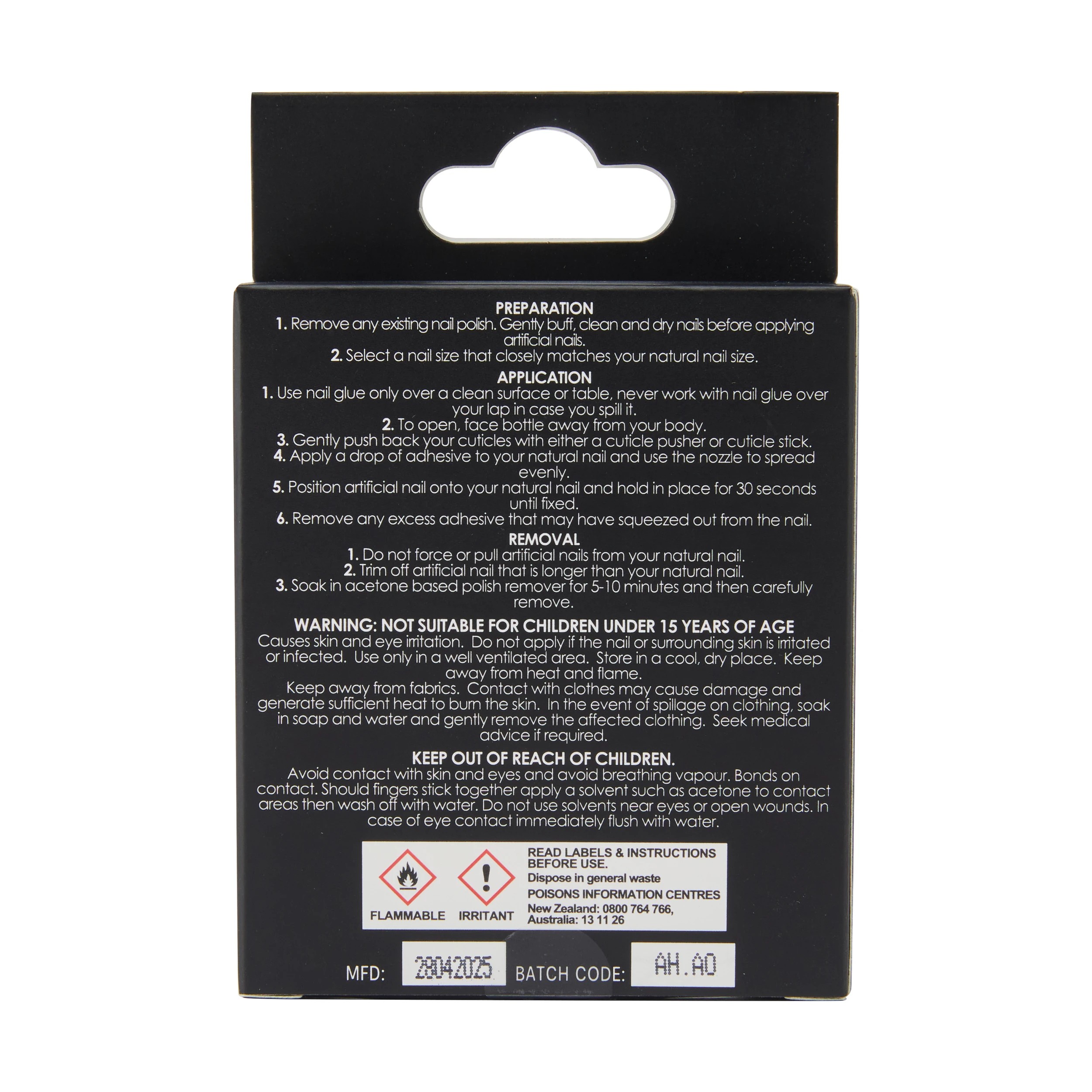 4 OXX Cosmetics 24 Pack Artificial Nails with Adhesive - Almond Shape, Mermaid, 4 of 4