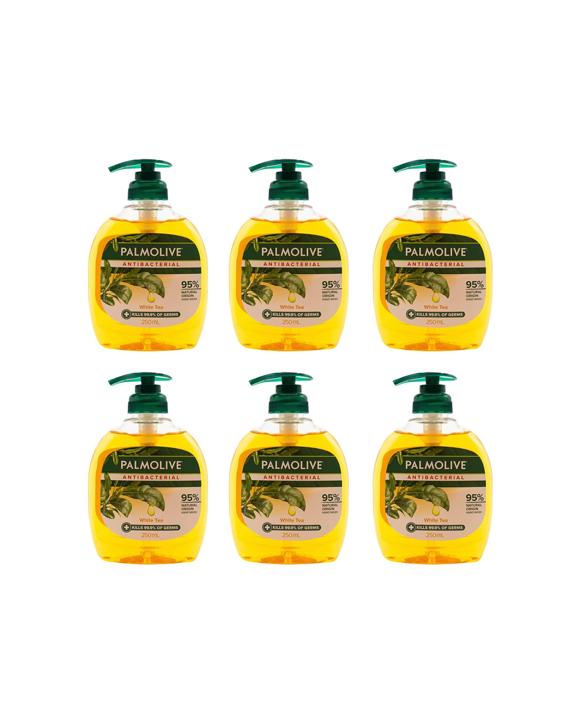 Palmolive 6PK Liquid Hand Wash Pump 250ml Antibacterial - Yellow