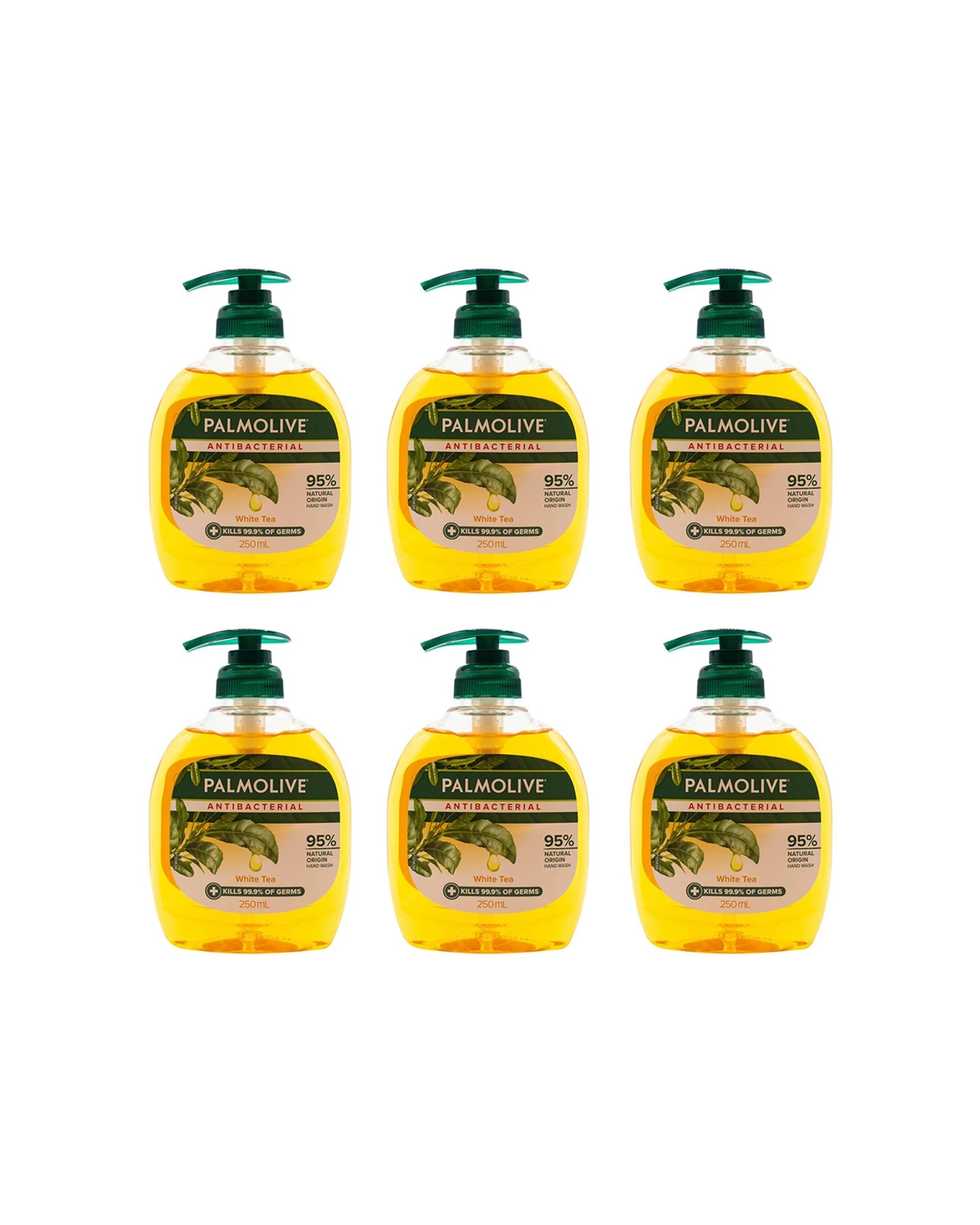 1 Palmolive 6PK Liquid Hand Wash Pump 250ml Antibacterial - Yellow, 1 of 3