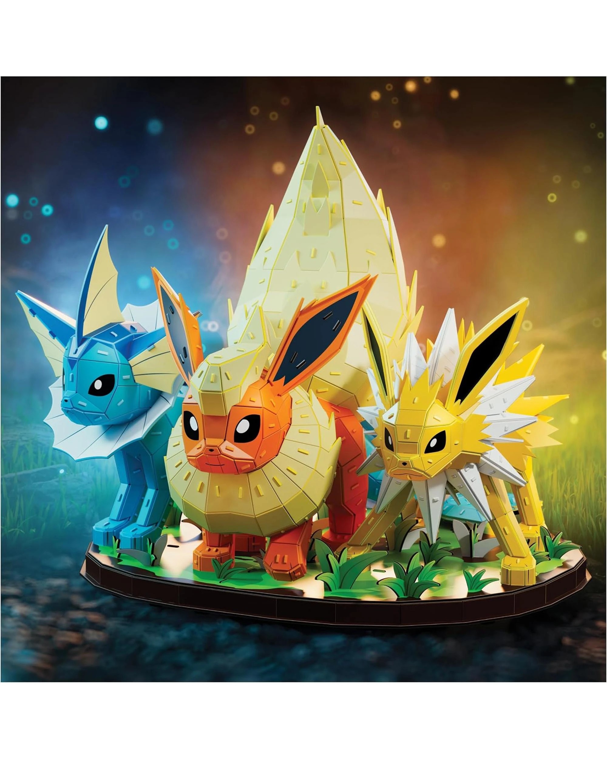 4 4D Build Pokemon Vaporeon/Jolteon/Flareon Model Kit, 4 of 9