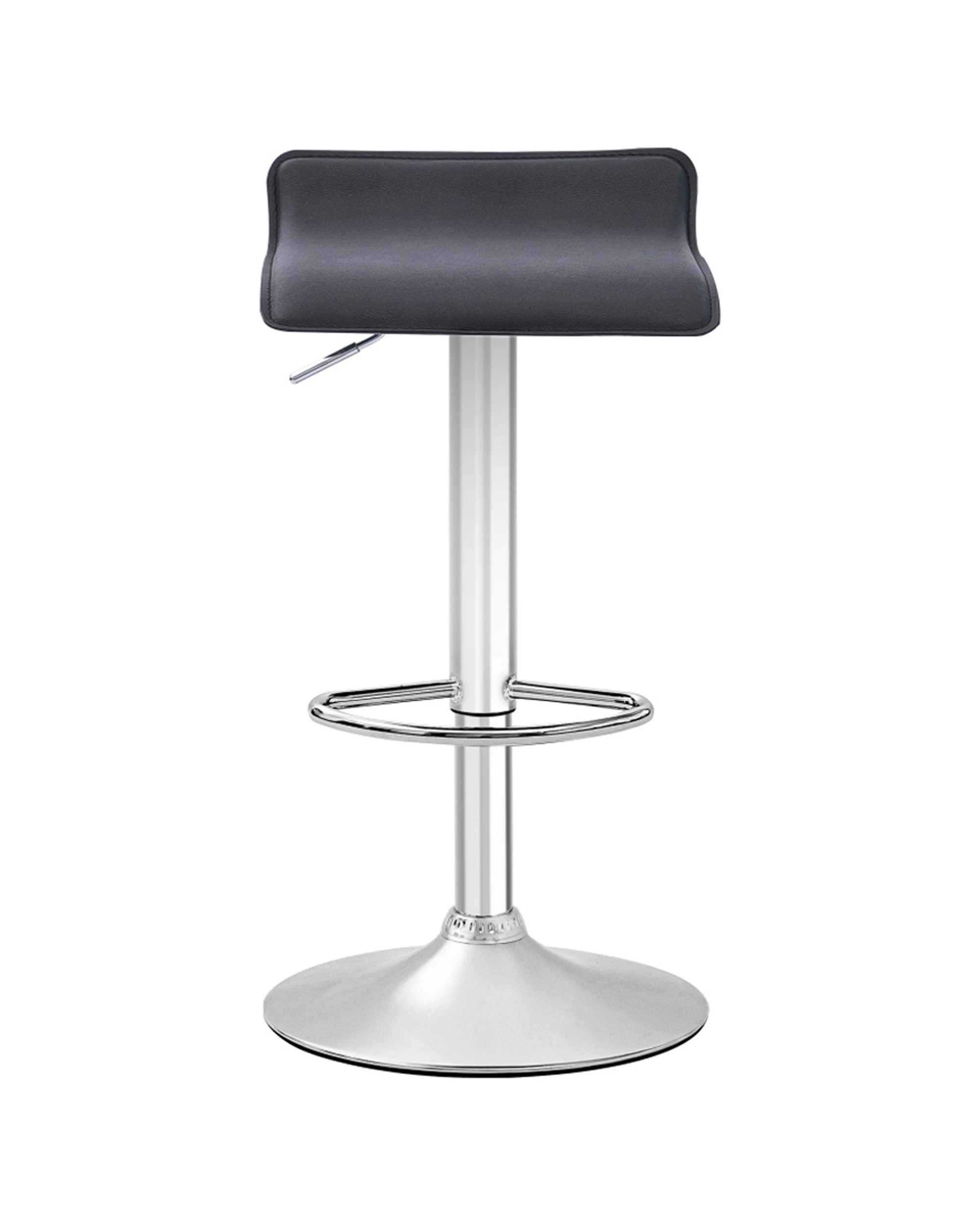 2 Urban Style 2pc Craig Bar Stool Set Gas Lift Chair Furniture Chrome - Black, 2 of 9
