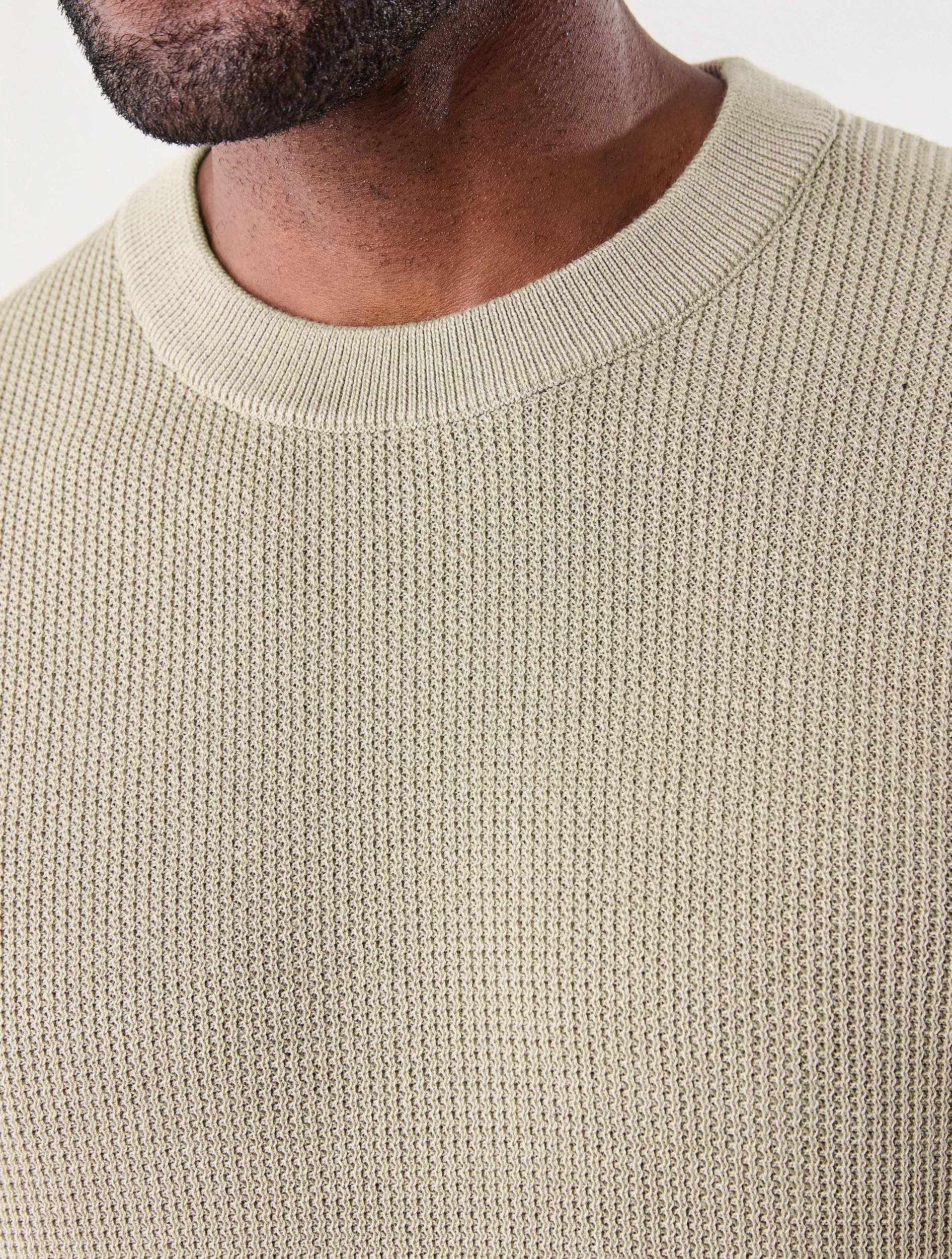 5 Lightweight Crew Neck Knit Jumper Bge Khaki, 5 of 7